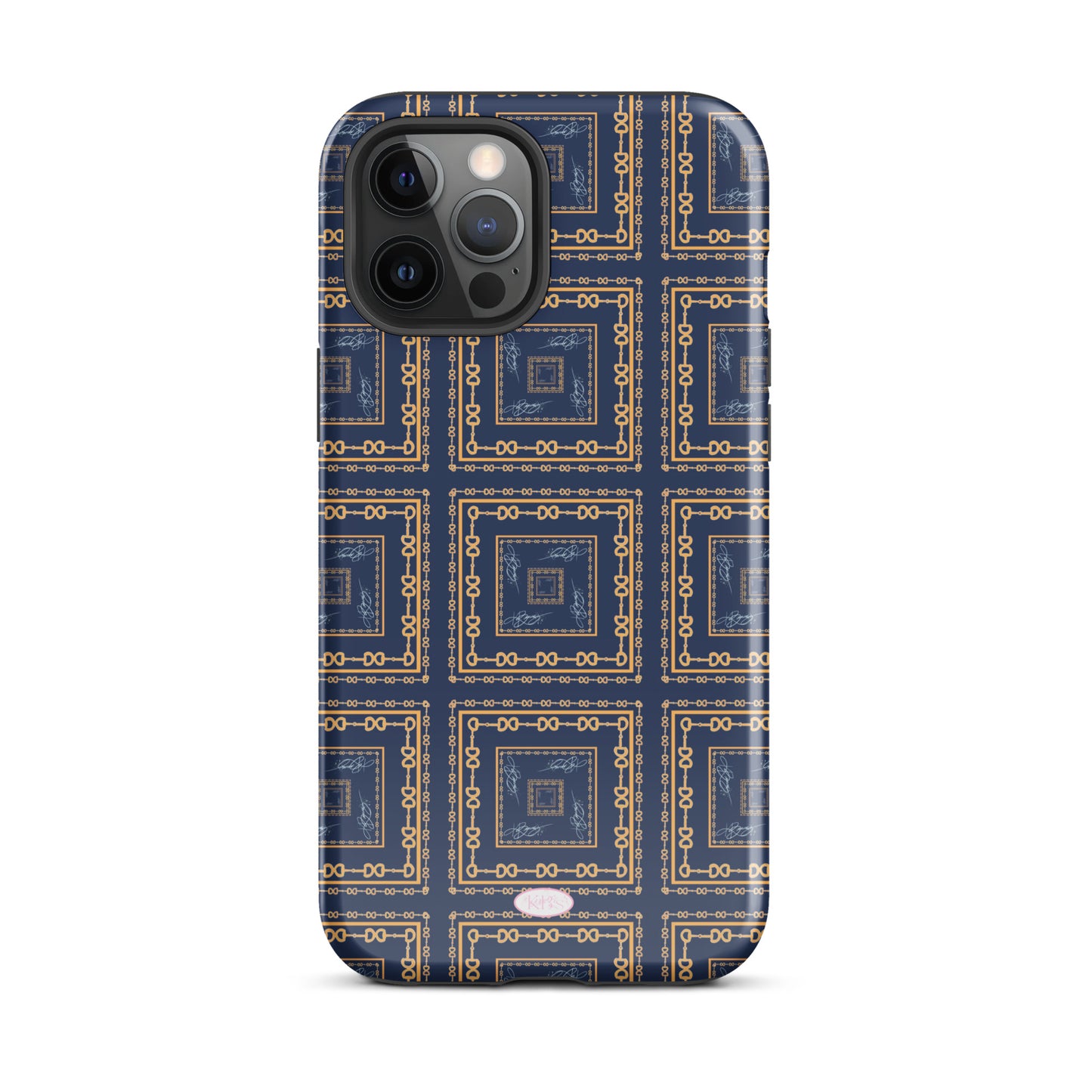 Navy & Gold Horsebit Tough Case