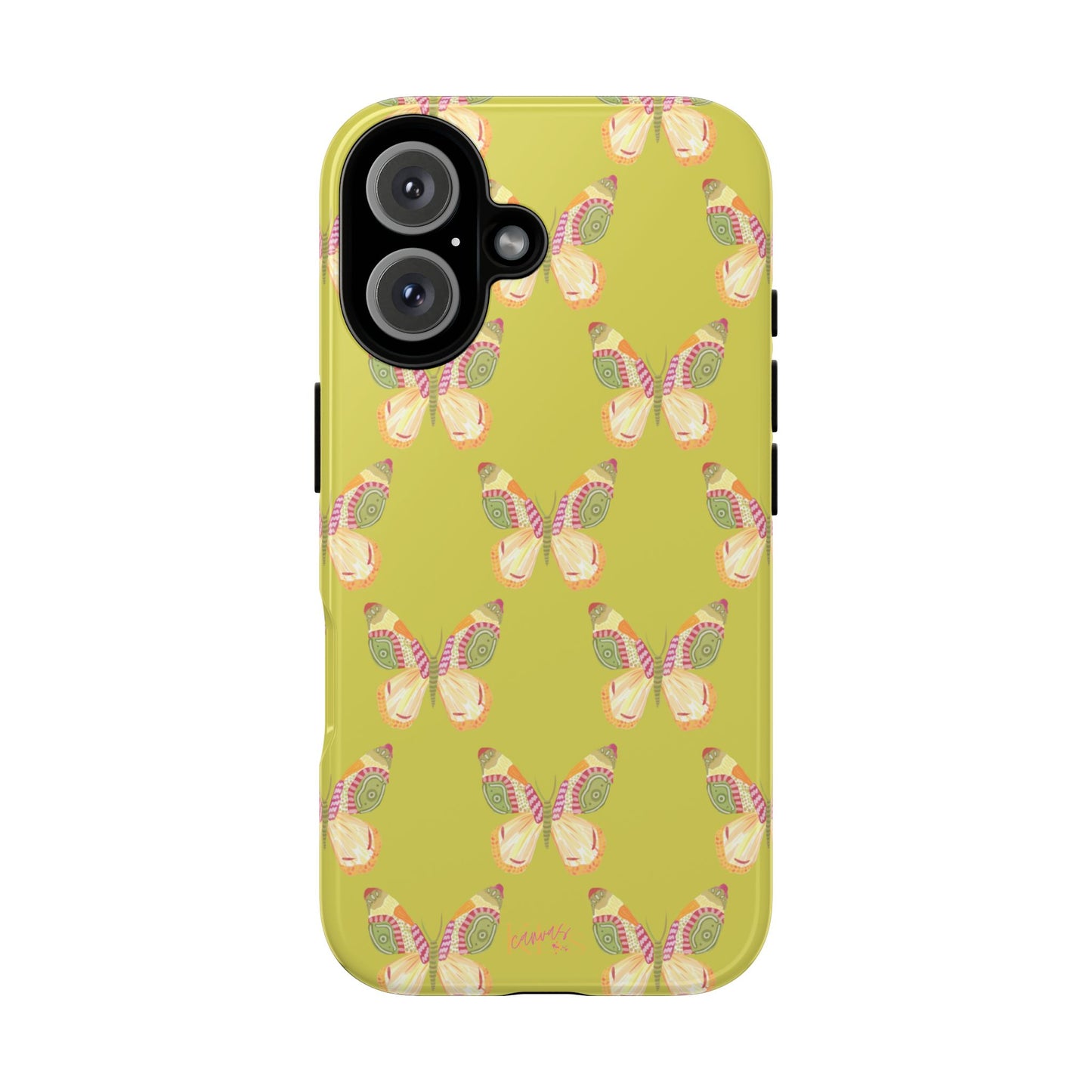 Flutter Pattern Tough Case - Green