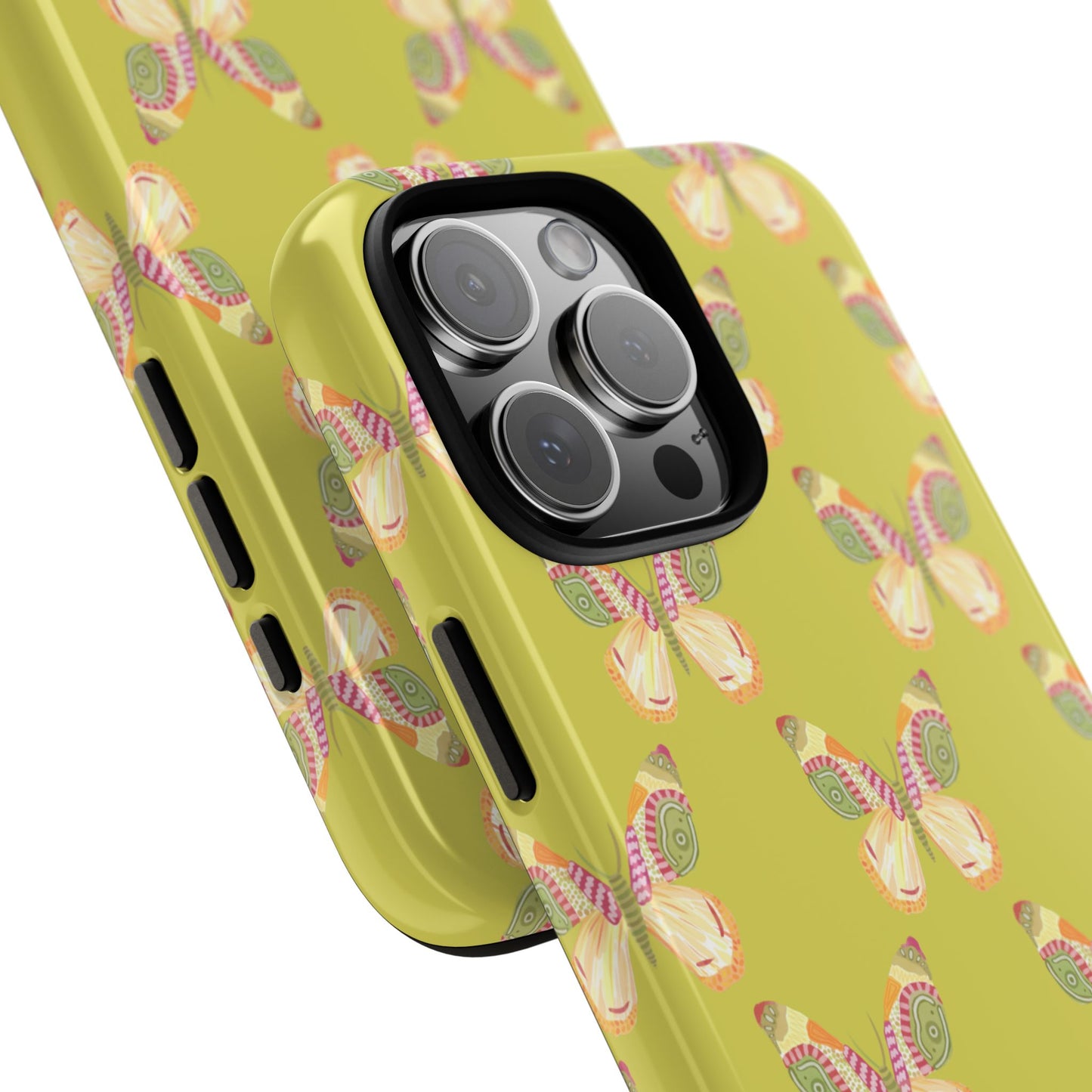 Flutter Pattern Tough Case - Green