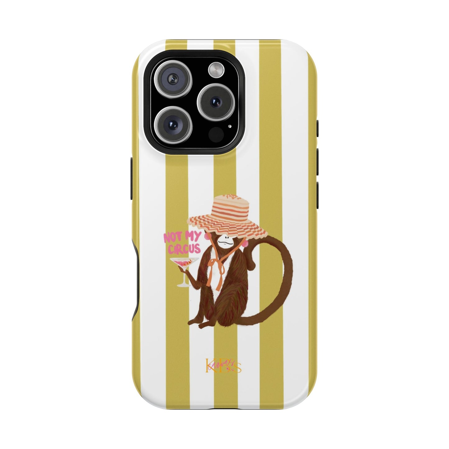 Not My Circus Mag Safe Case - Green Stripe