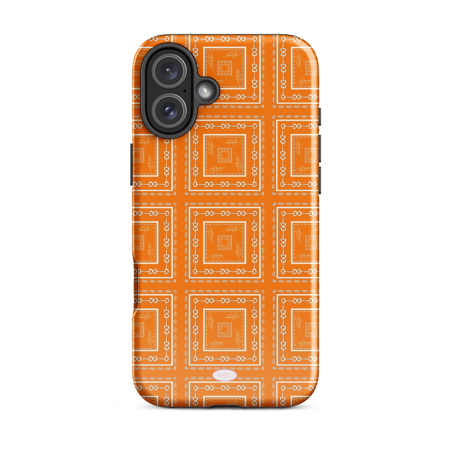 Orange & White Tough Case
