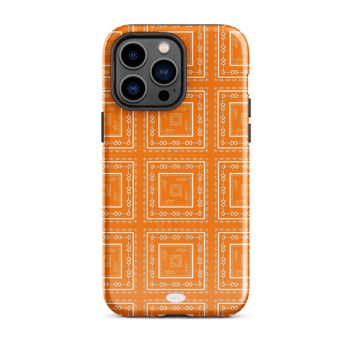 Orange & White Tough Case