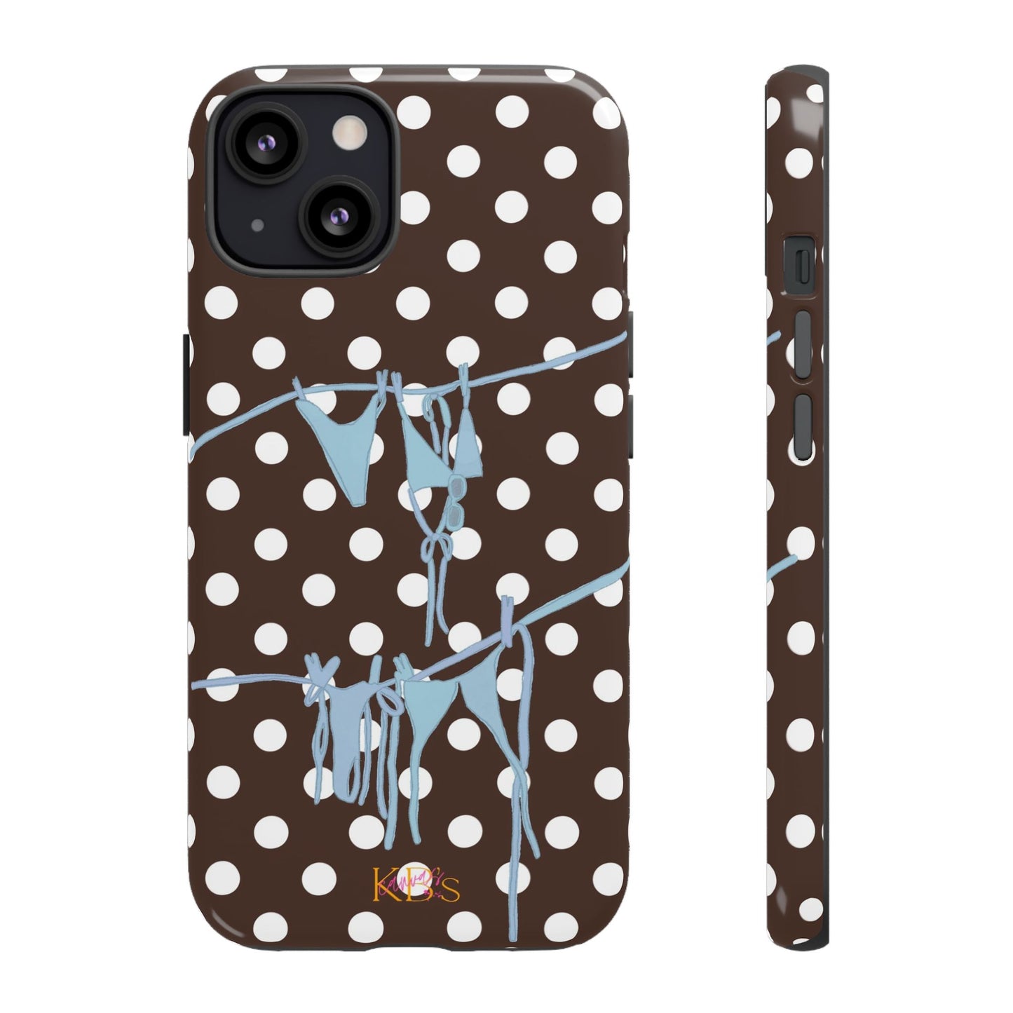 Brown Polka Dot Bikini Tough Case