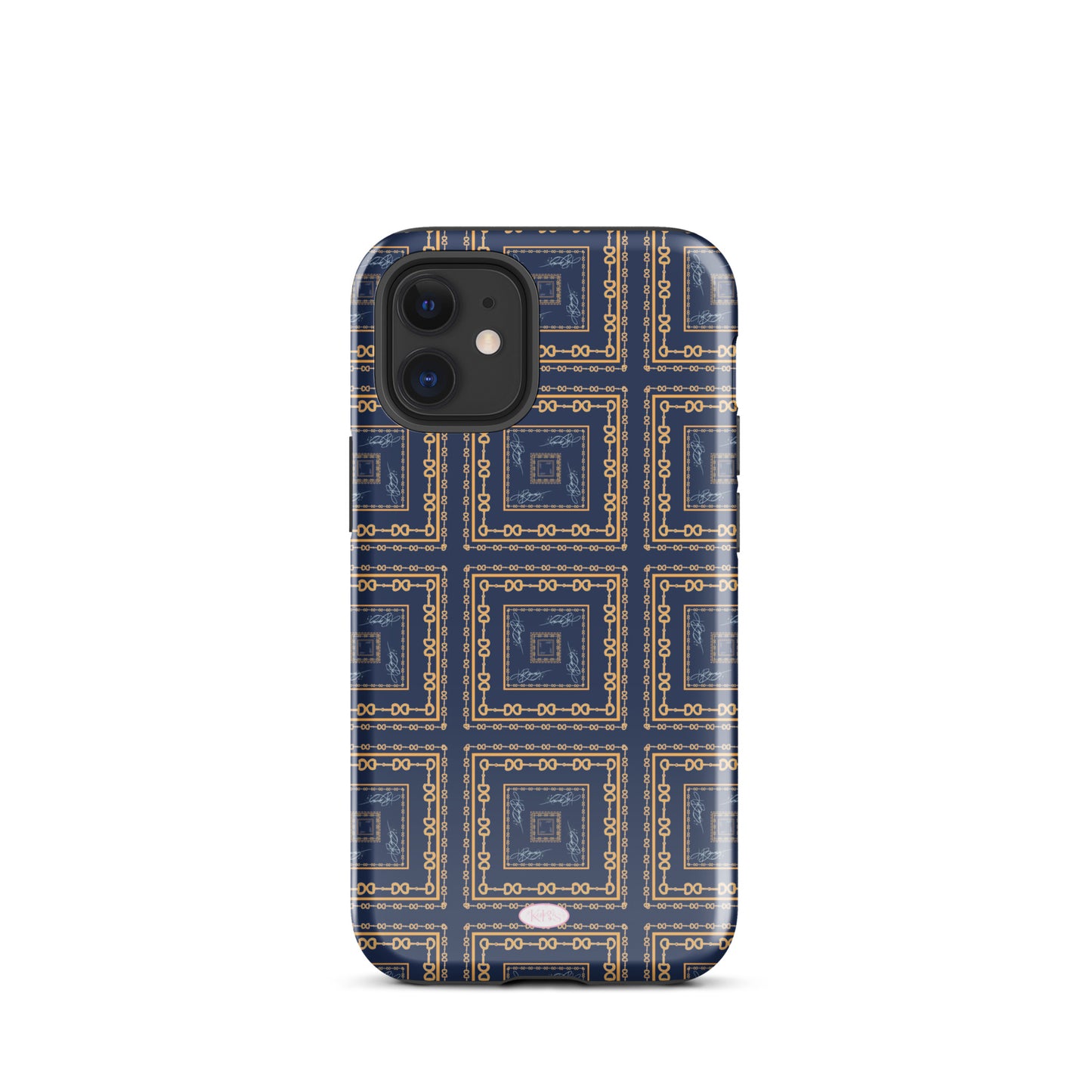 Navy & Gold Horsebit Tough Case