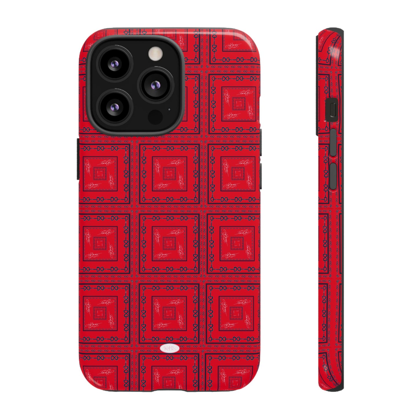 Red & Blue Horsebit Tough Case