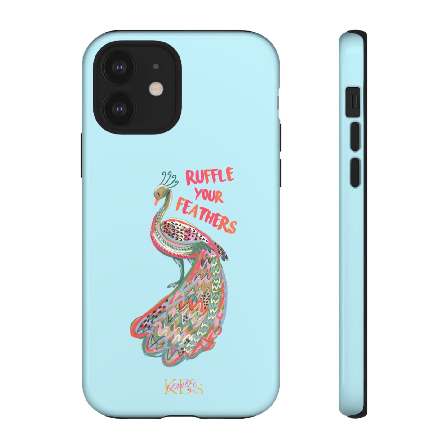 Ruffle Your Feathers Tough Case - Blue