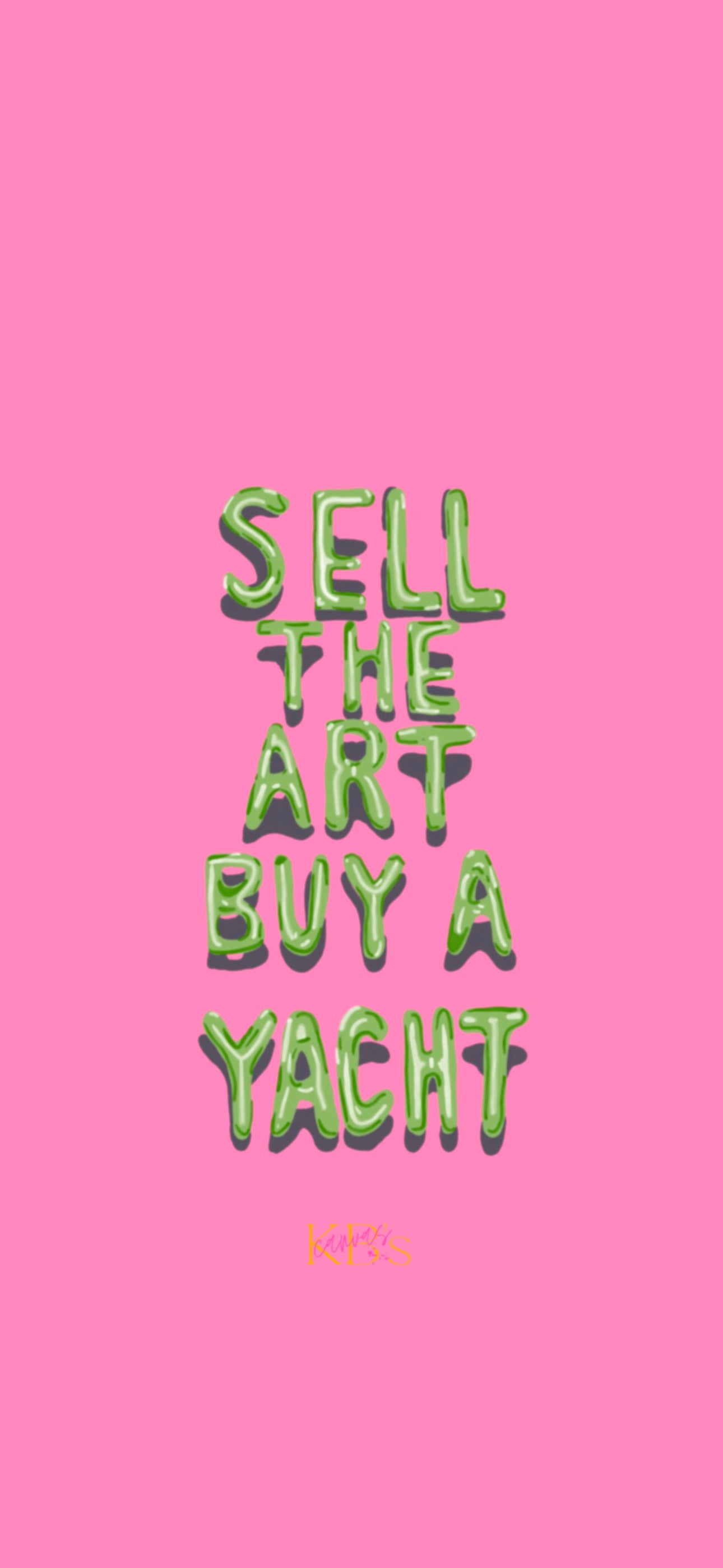 Sell the Art Wallpaper - Pink