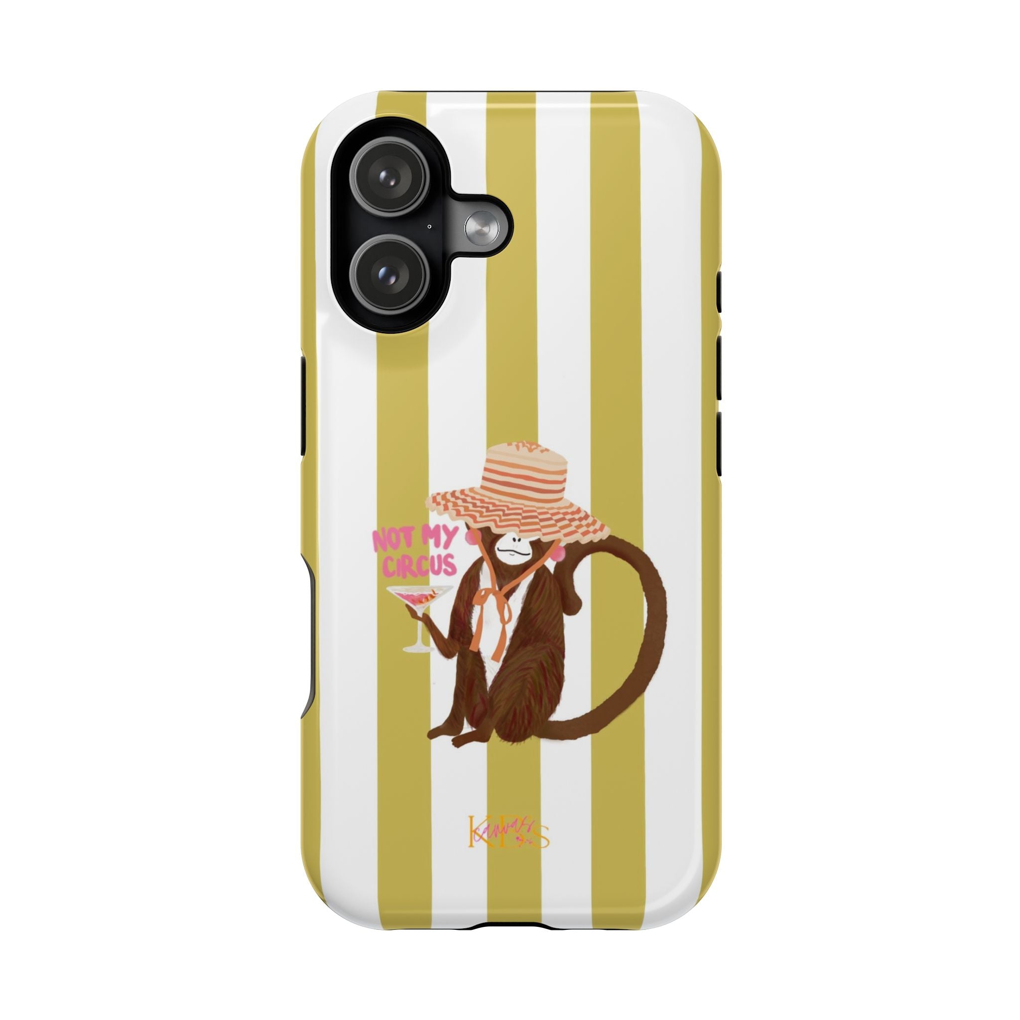 Not My Circus Mag Safe Case - Green Stripe