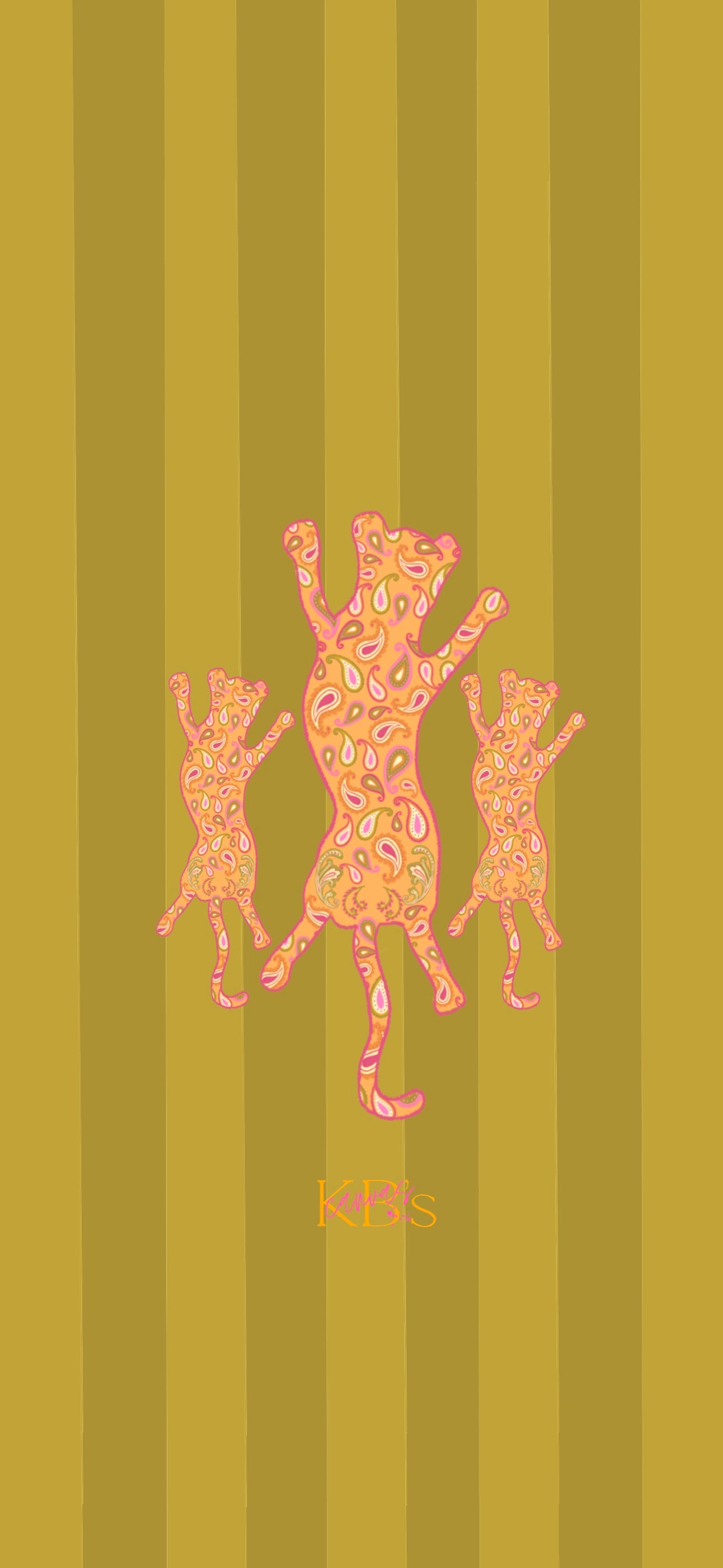 Paisley Leopard Wallpaper - Green