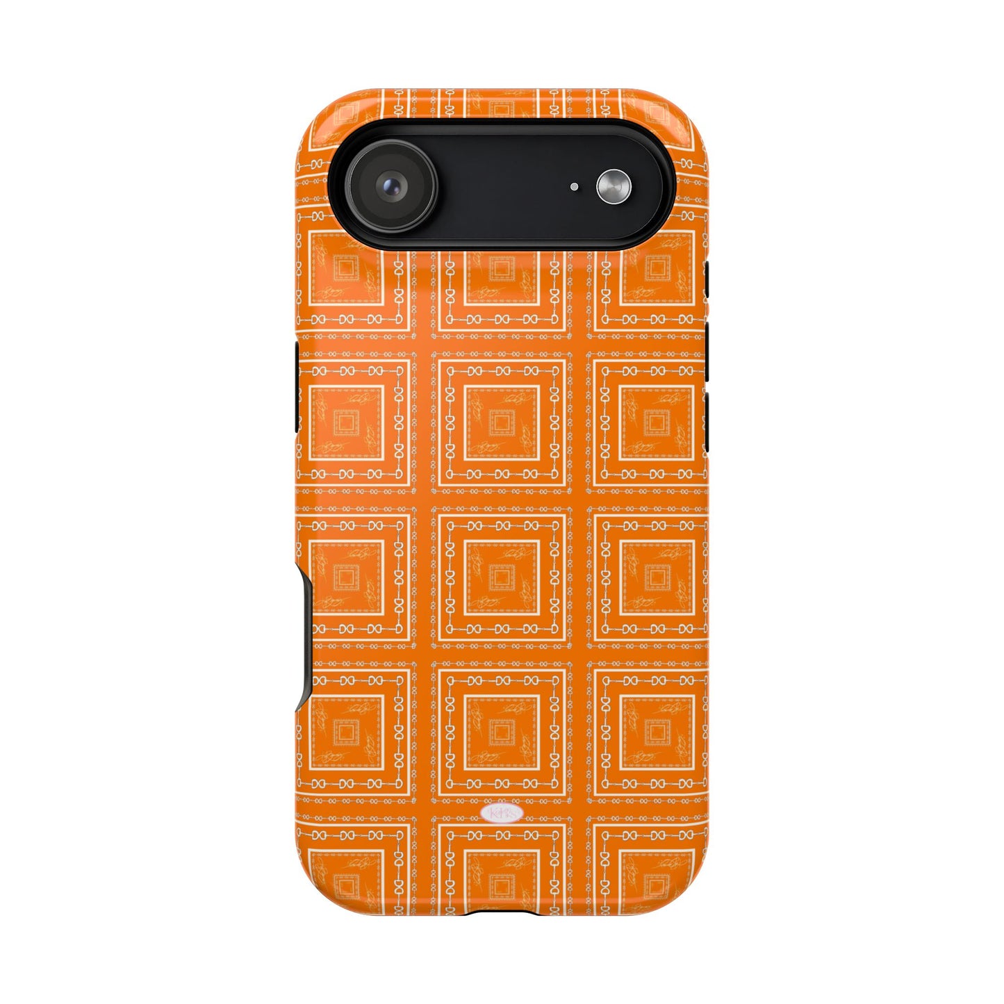 Orange & White Horsebit MagSafe Case