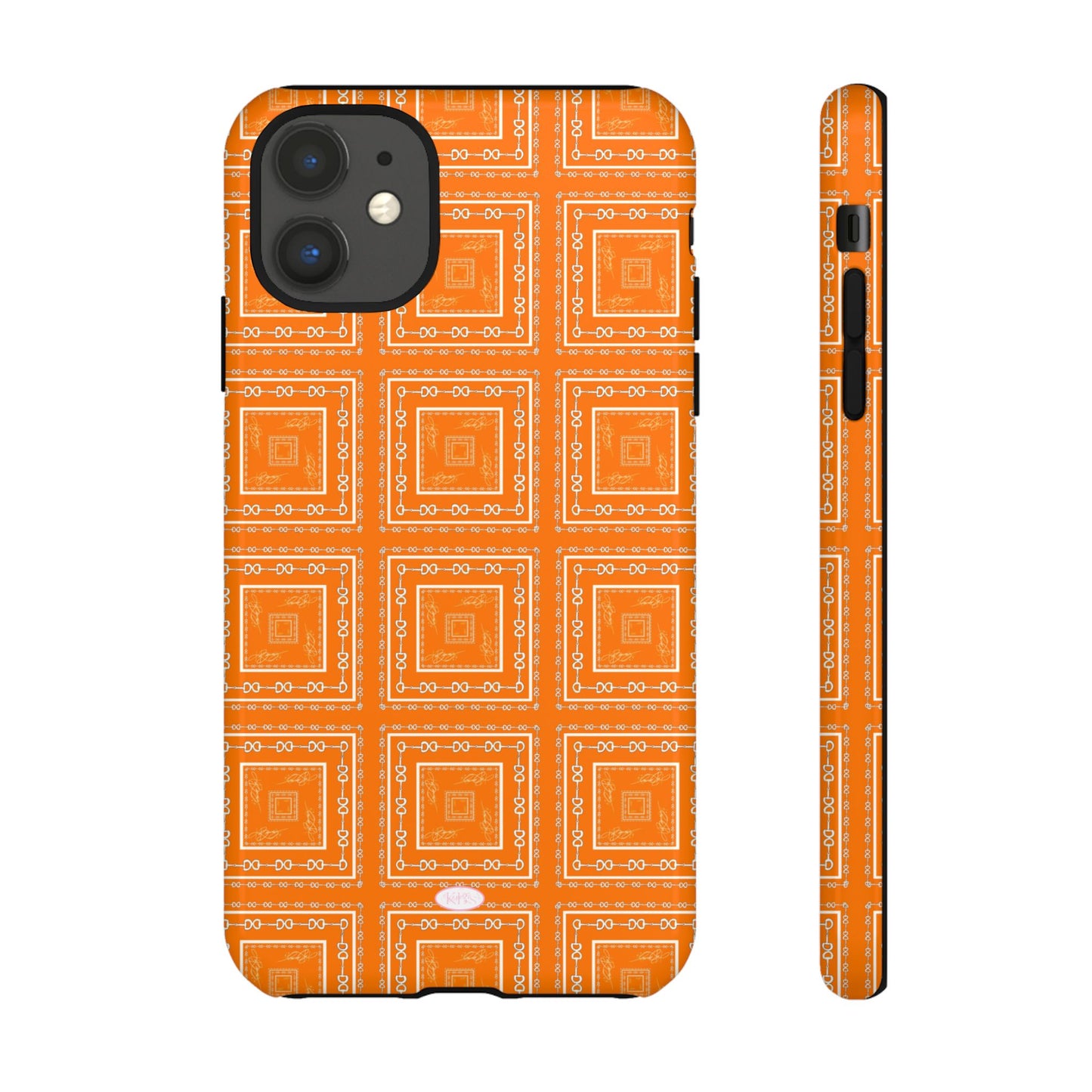 Orange & White Tough Case