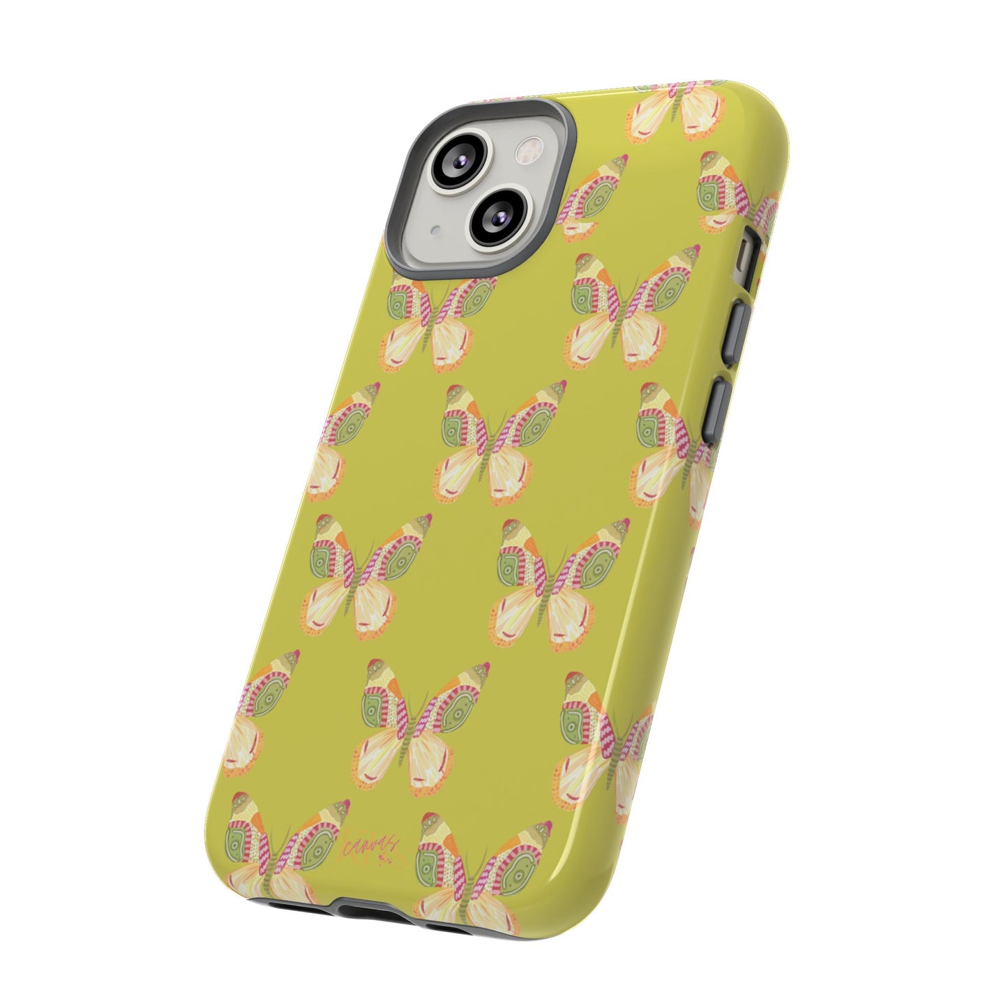 Flutter Pattern Tough Case - Green