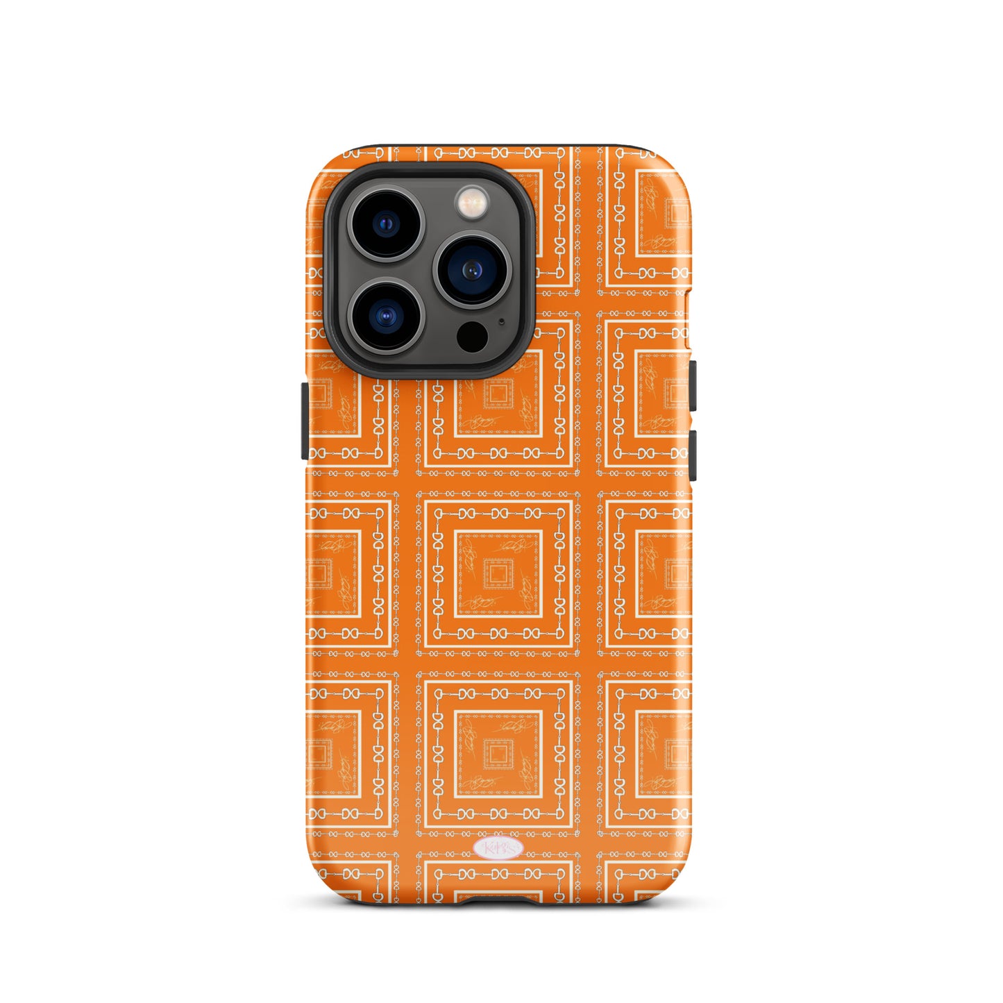 Orange & White Tough Case