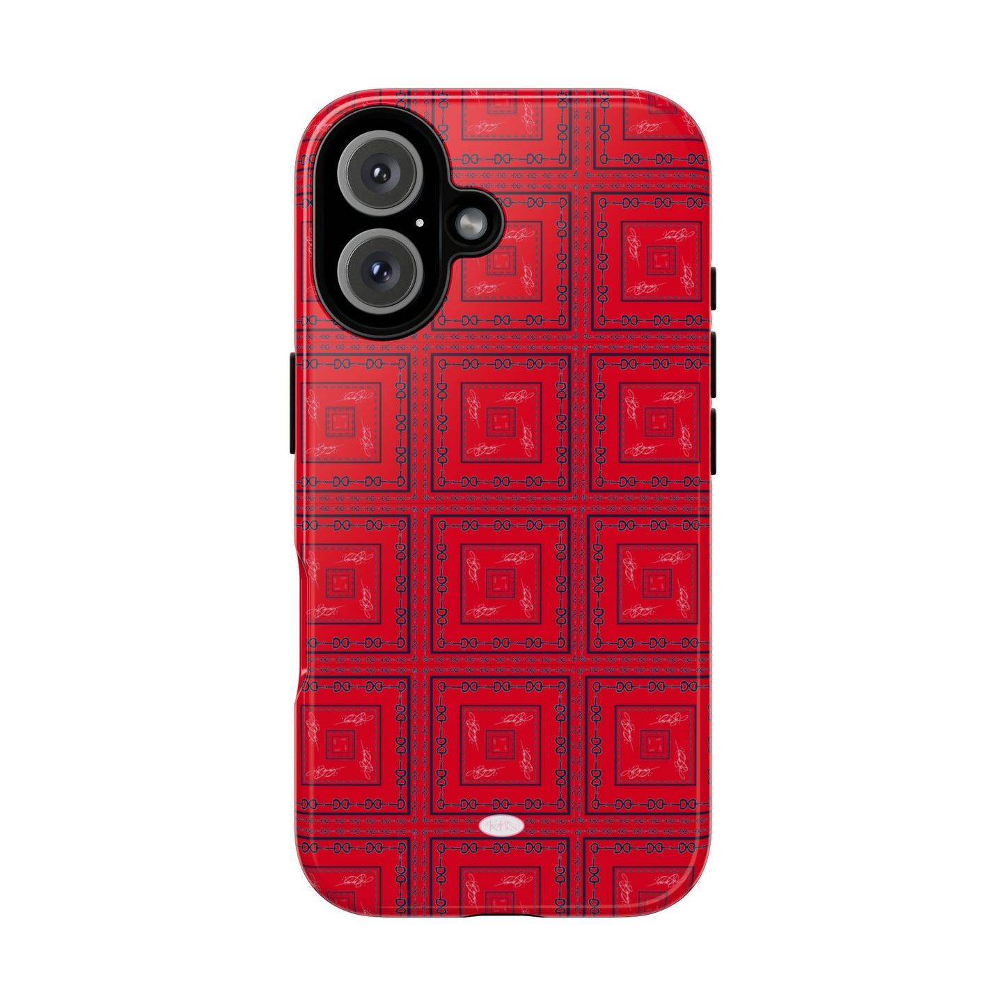 Red & Blue Horsebit Tough Case