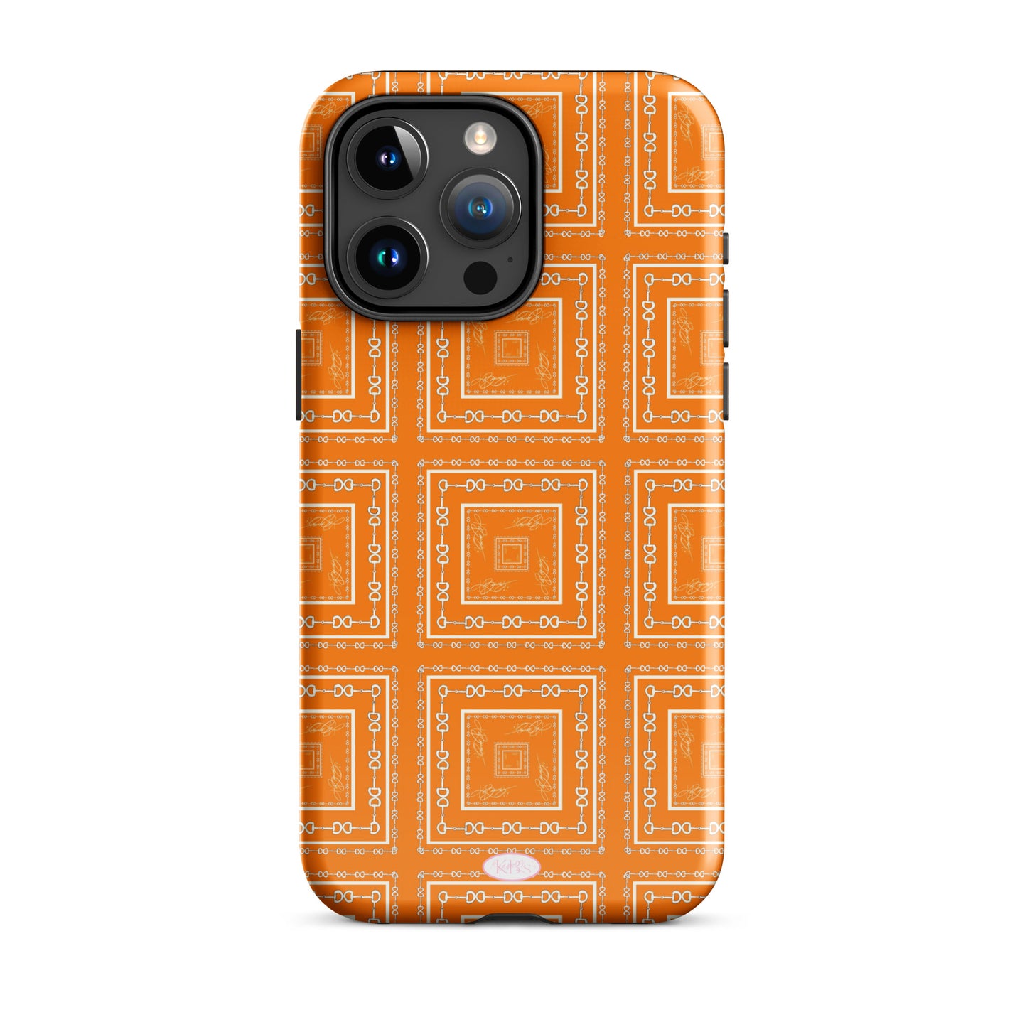 Orange & White Tough Case