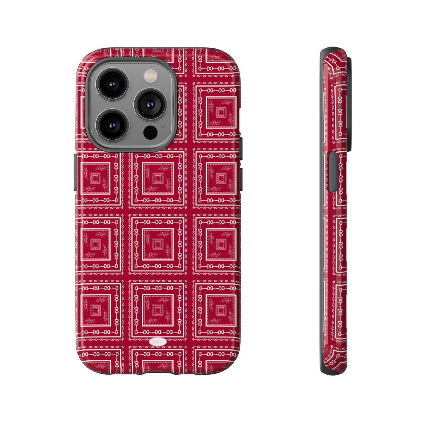 Maroon & White Horsebit Tough Case