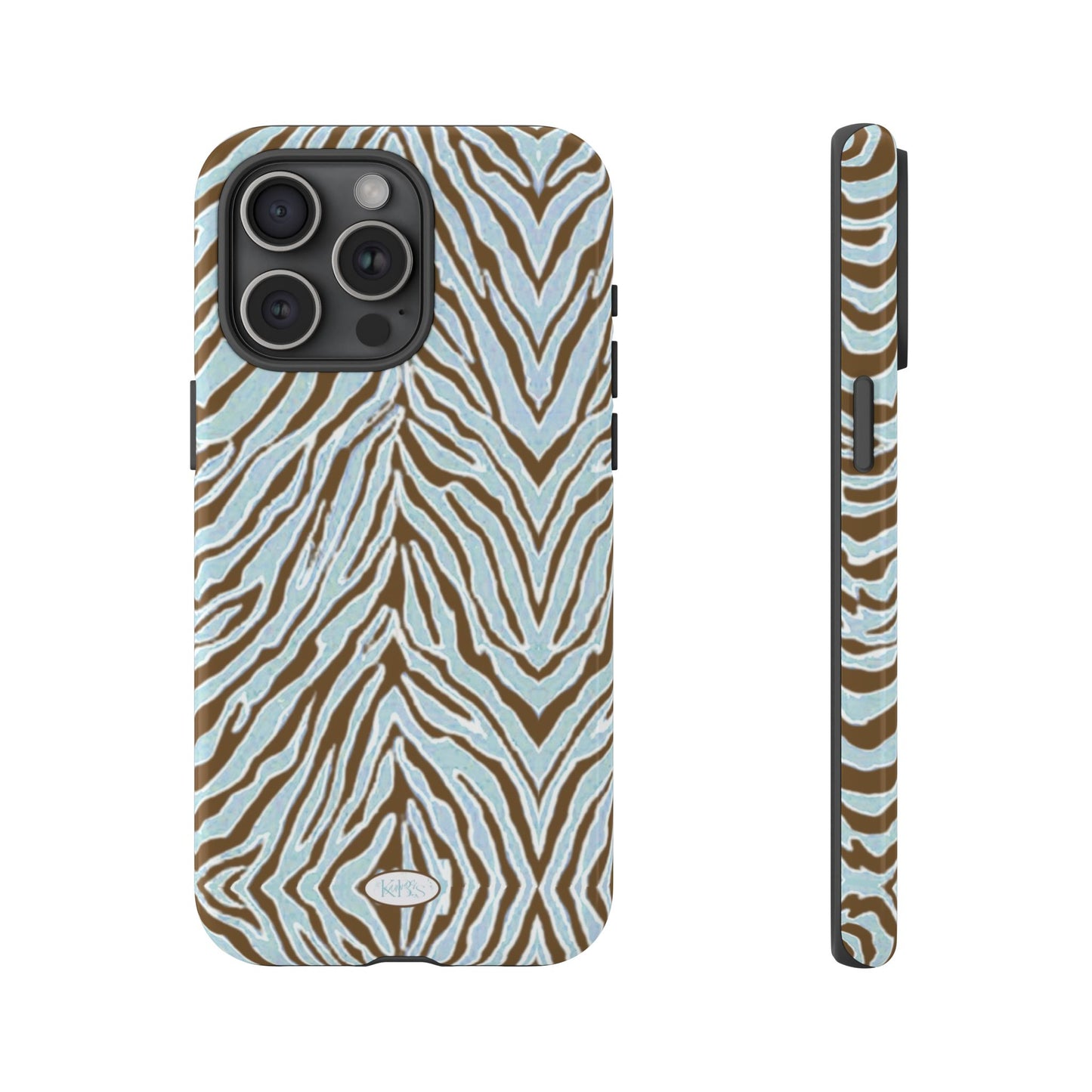 Zebra Bleu Tough Case