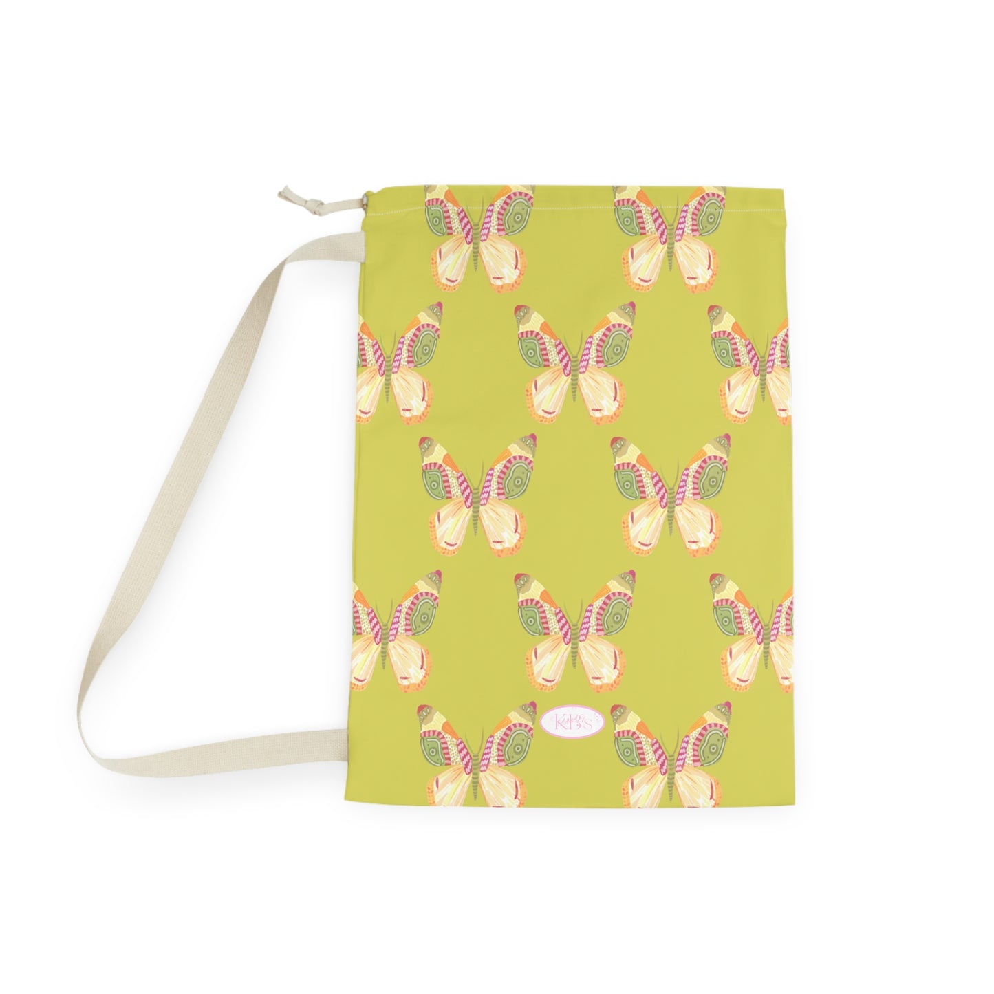 Flutter Pattern Laundry Bag - Green