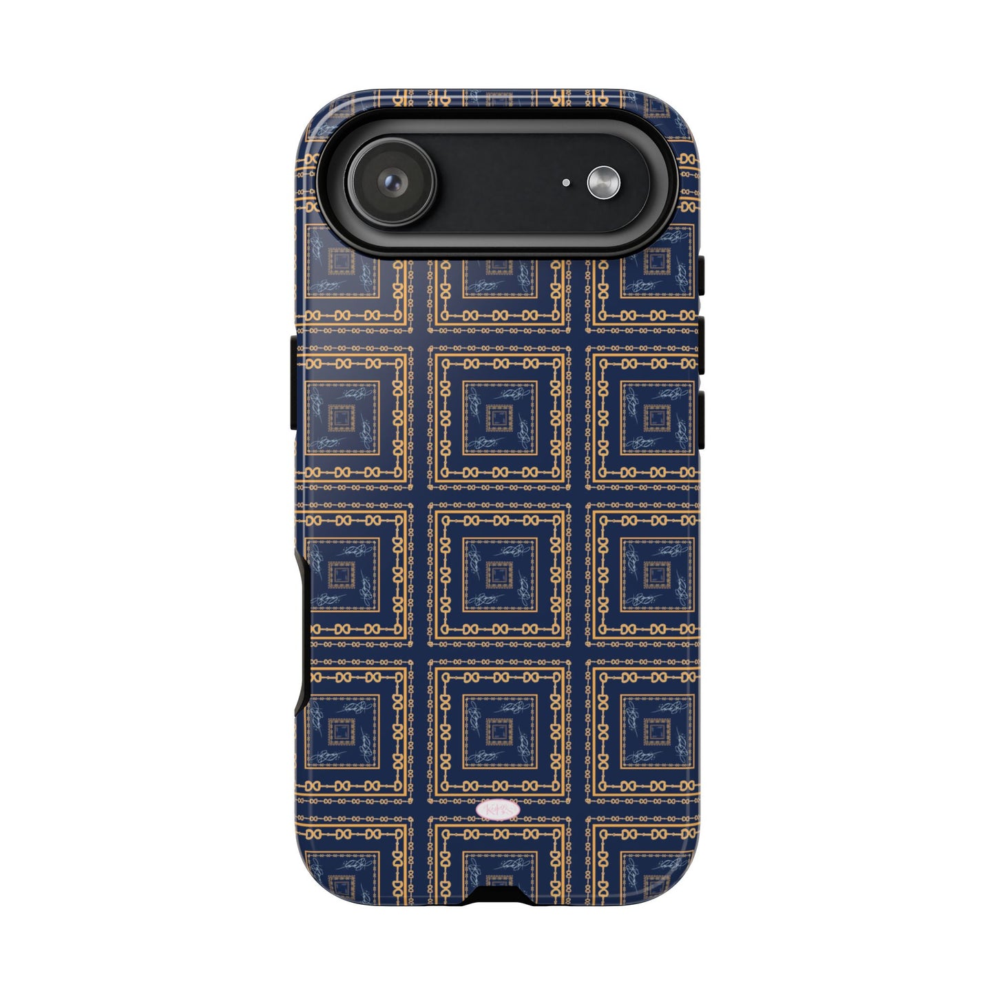 Navy & Gold Horsebit Tough Case