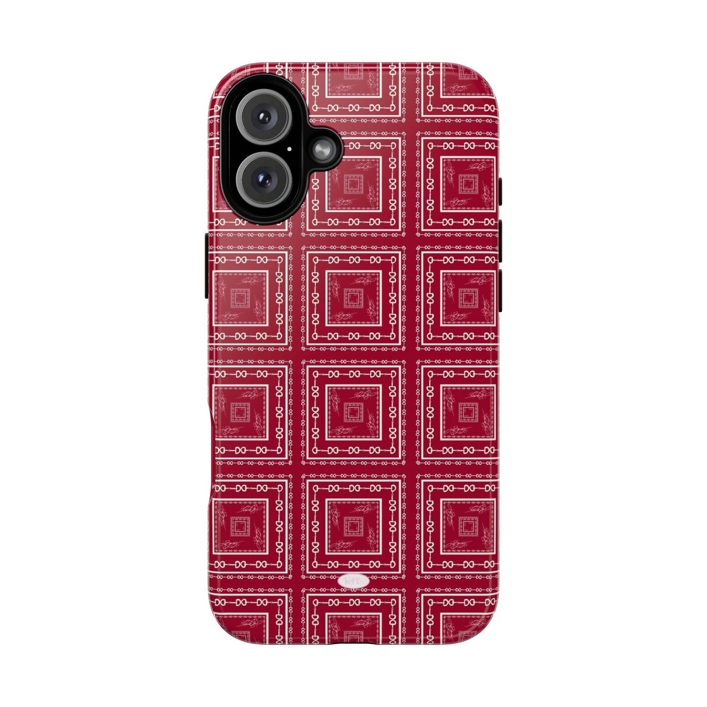 Maroon & White Horsebit Tough Case