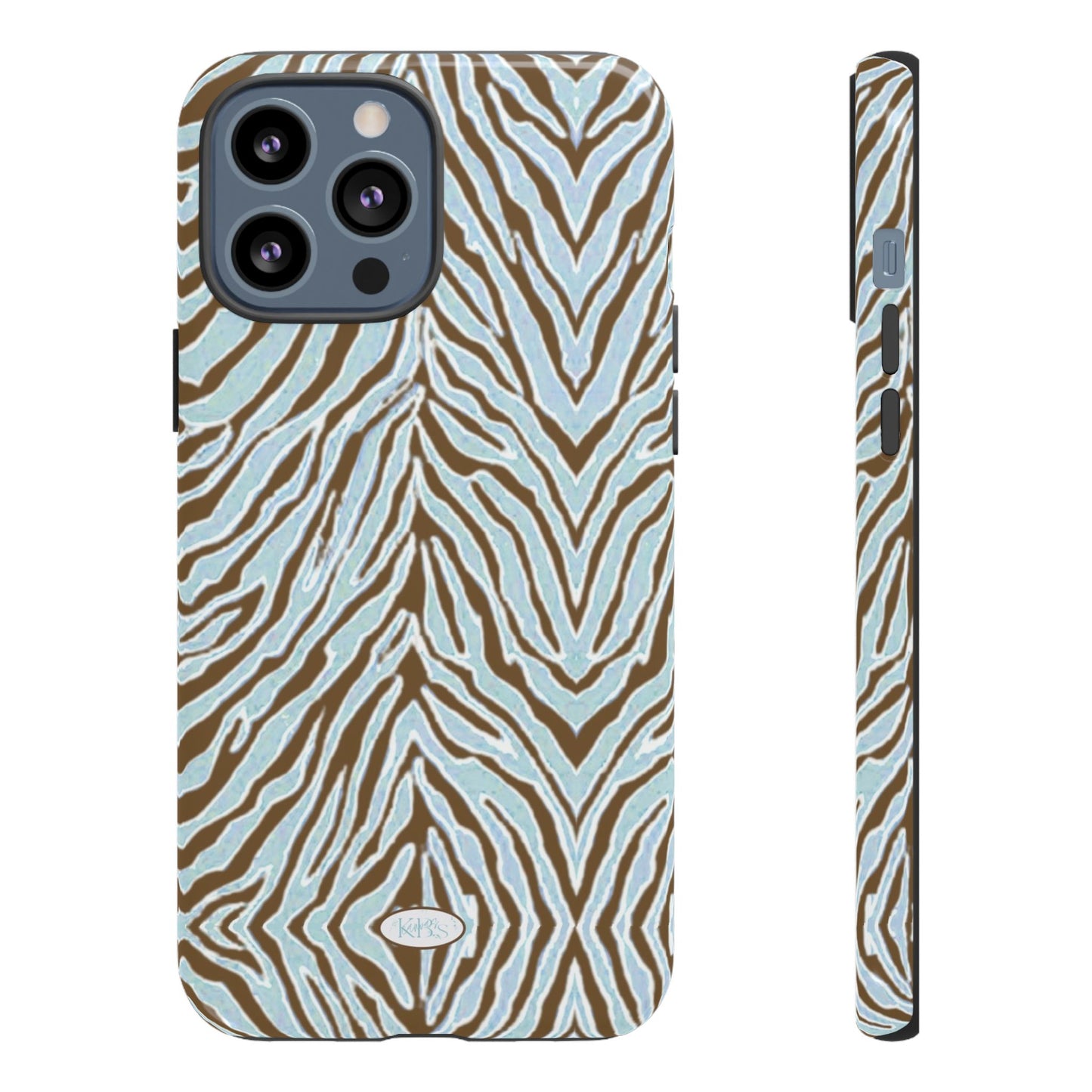 Zebra Bleu Tough Case