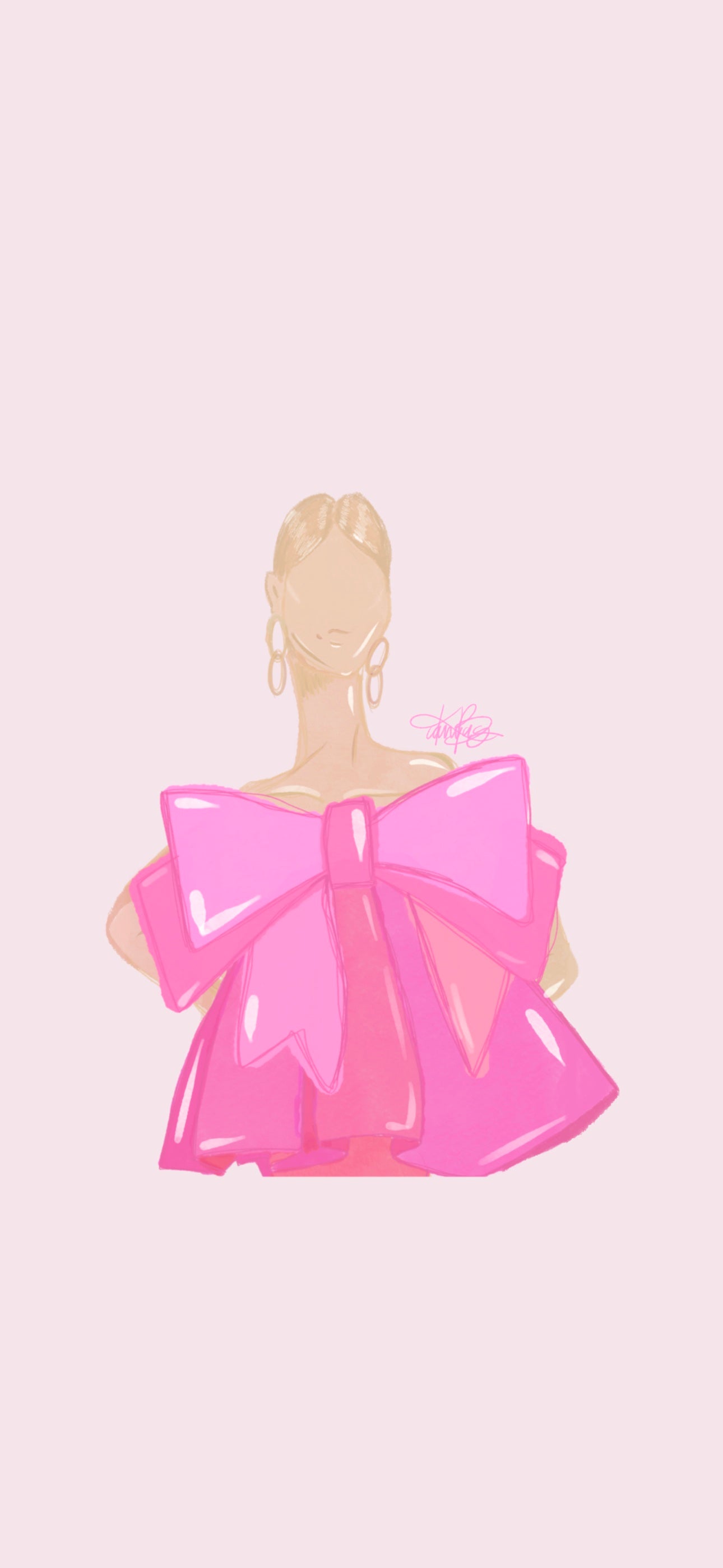 Draped in Bows Wallpaper