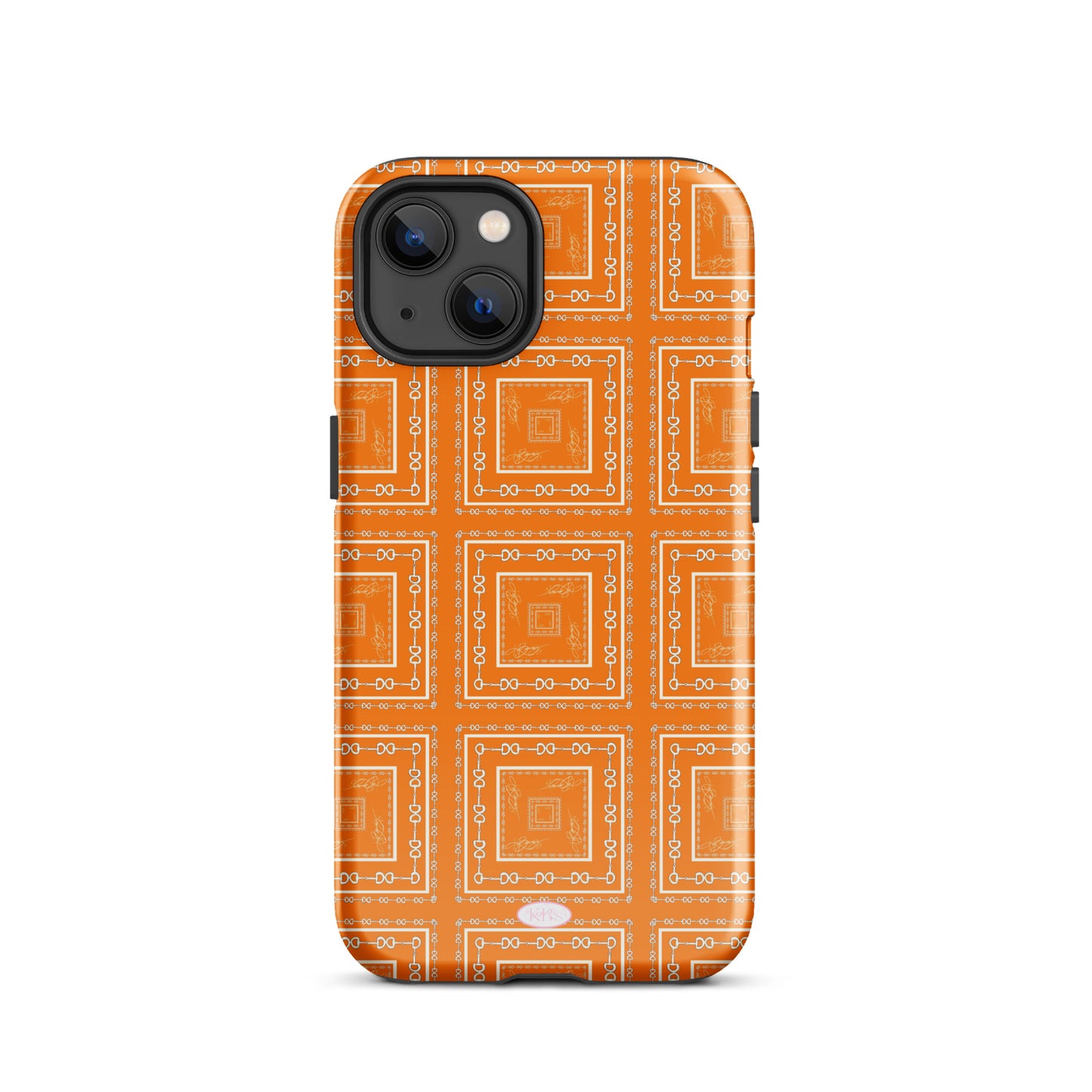 Orange & White Tough Case