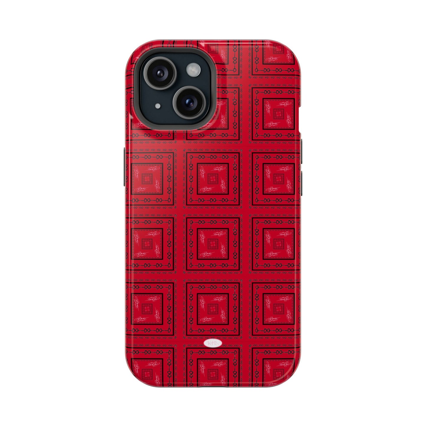 Red & Black Horsebit MagSafe Case