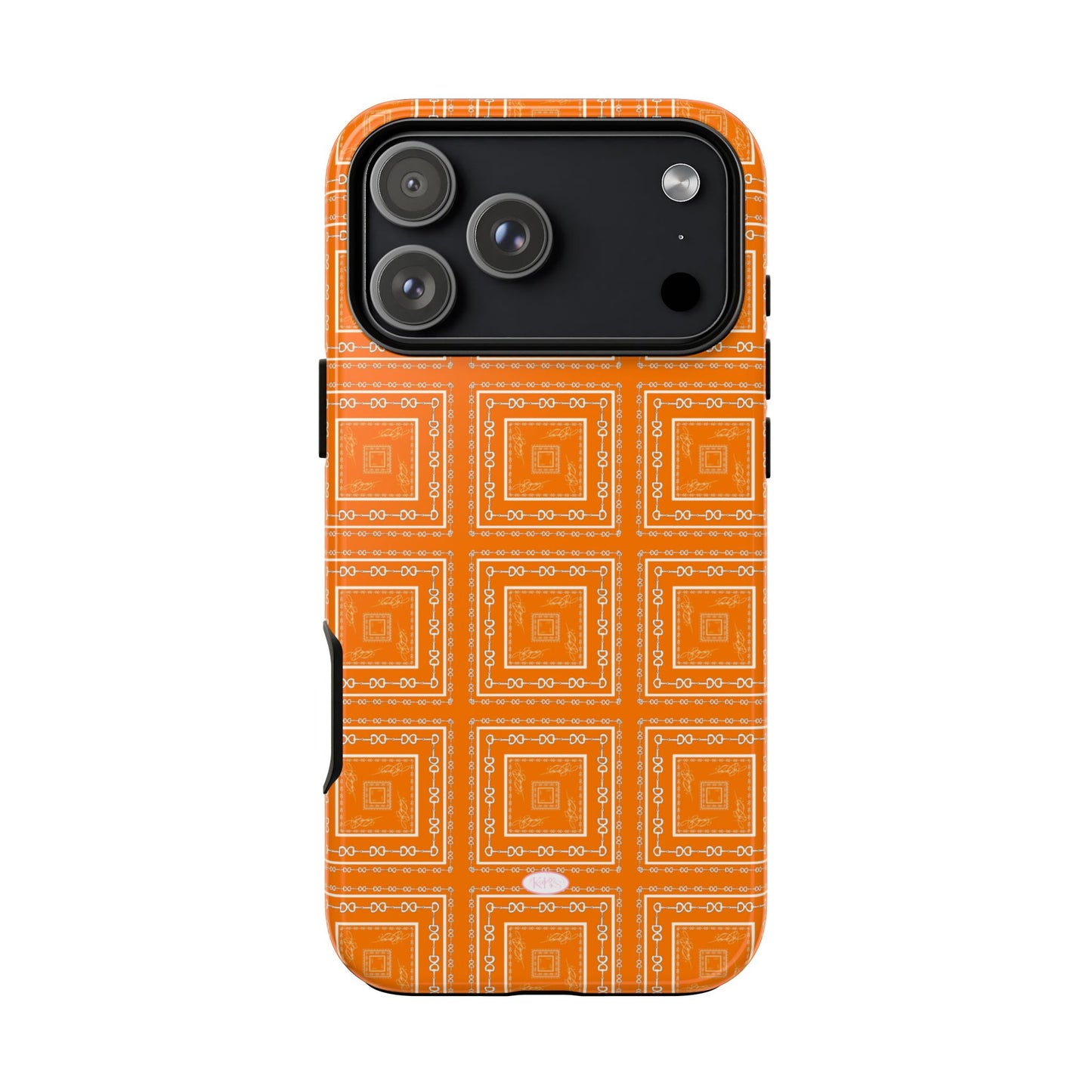 Orange & White Tough Case