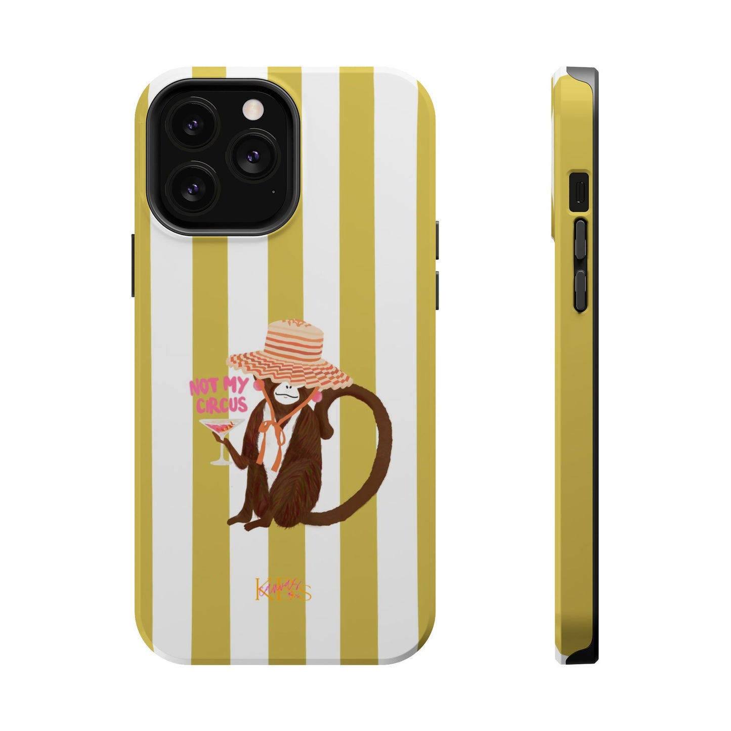 Not My Circus Mag Safe Case - Green Stripe