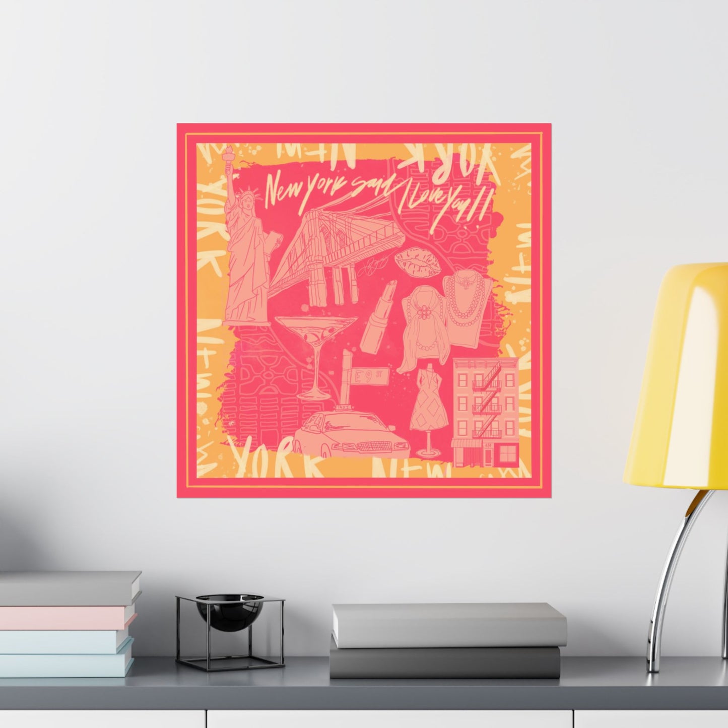 NY Said I Love You Scarf Photo Print