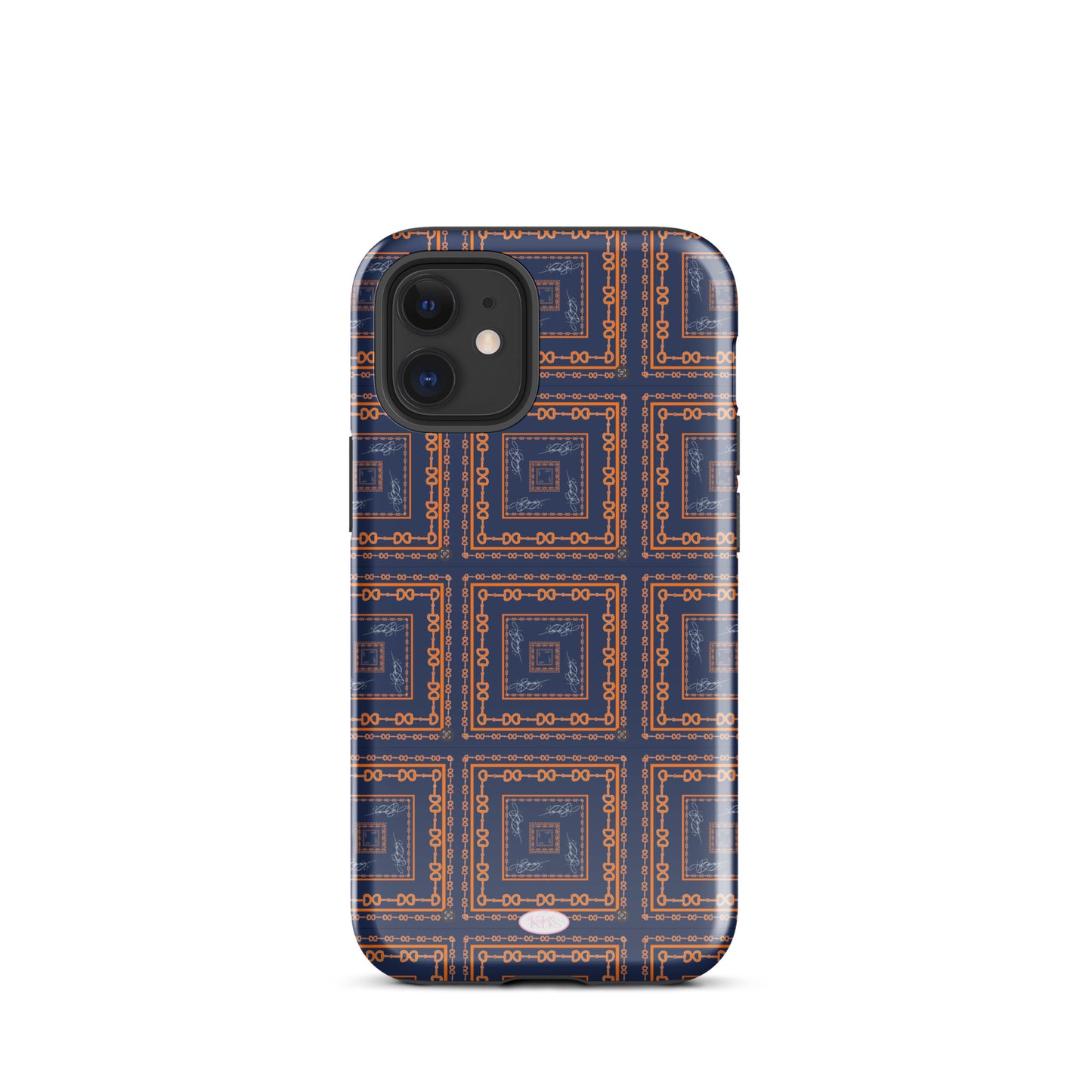 Navy & Orange Horsebit Tough Case