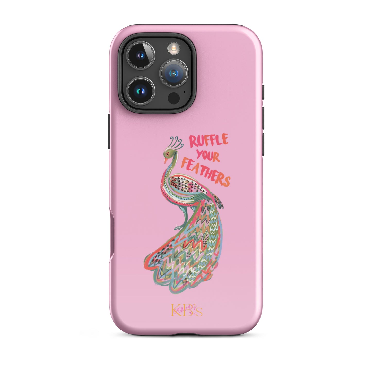 Ruffle Your Feathers Tough Case for iPhone - Pink