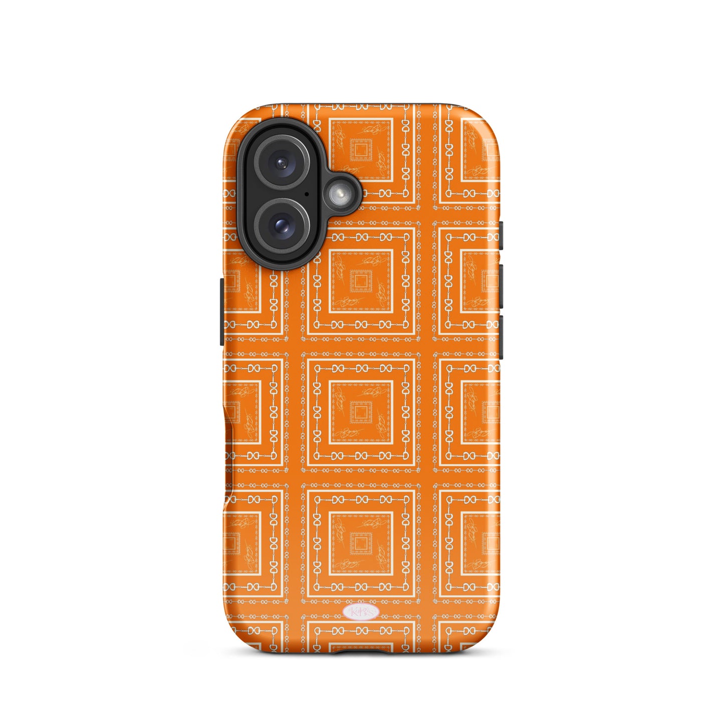 Orange & White Tough Case