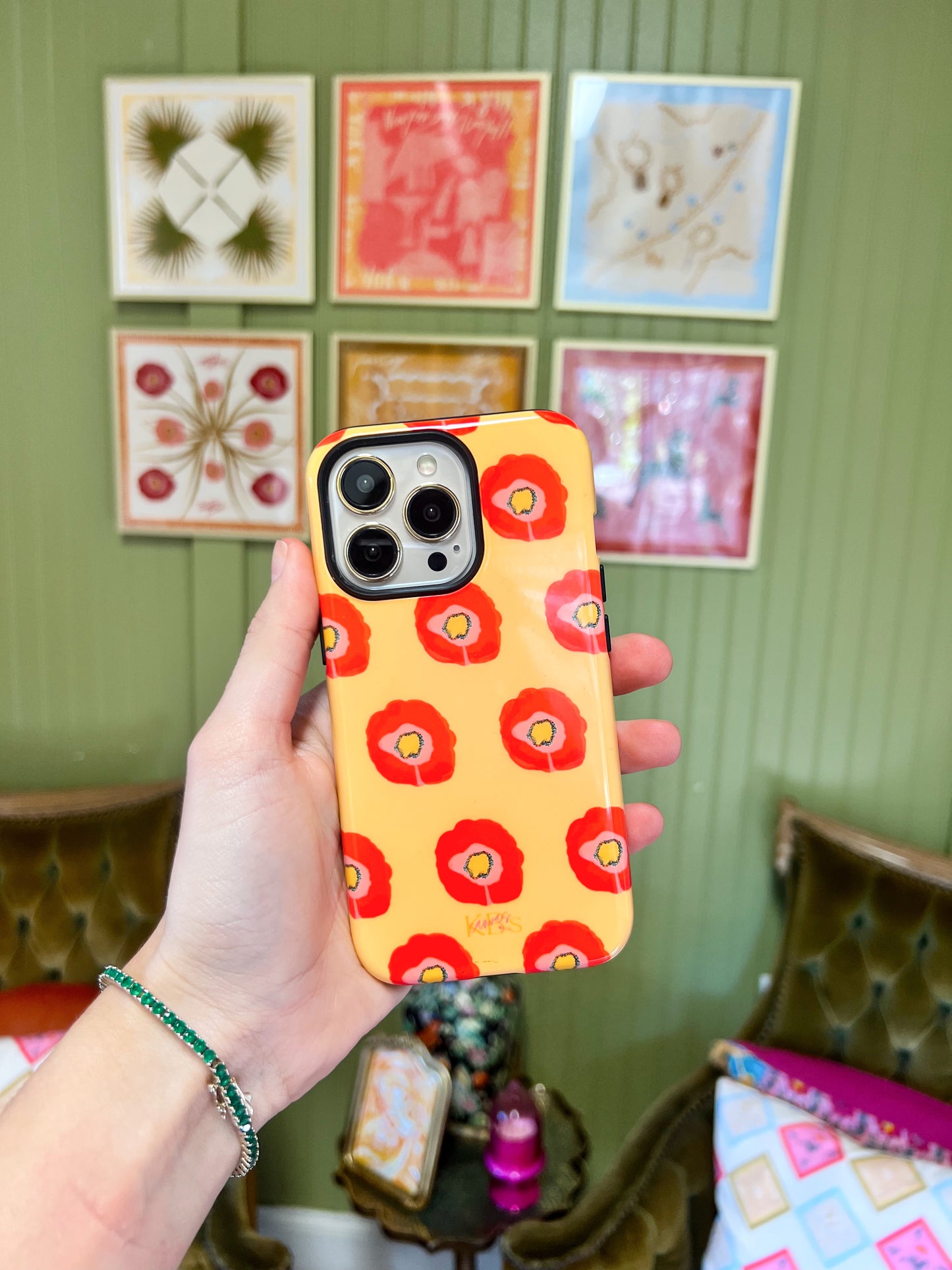 Poppy Fleur Tough Case - iPhone 13 Pro
