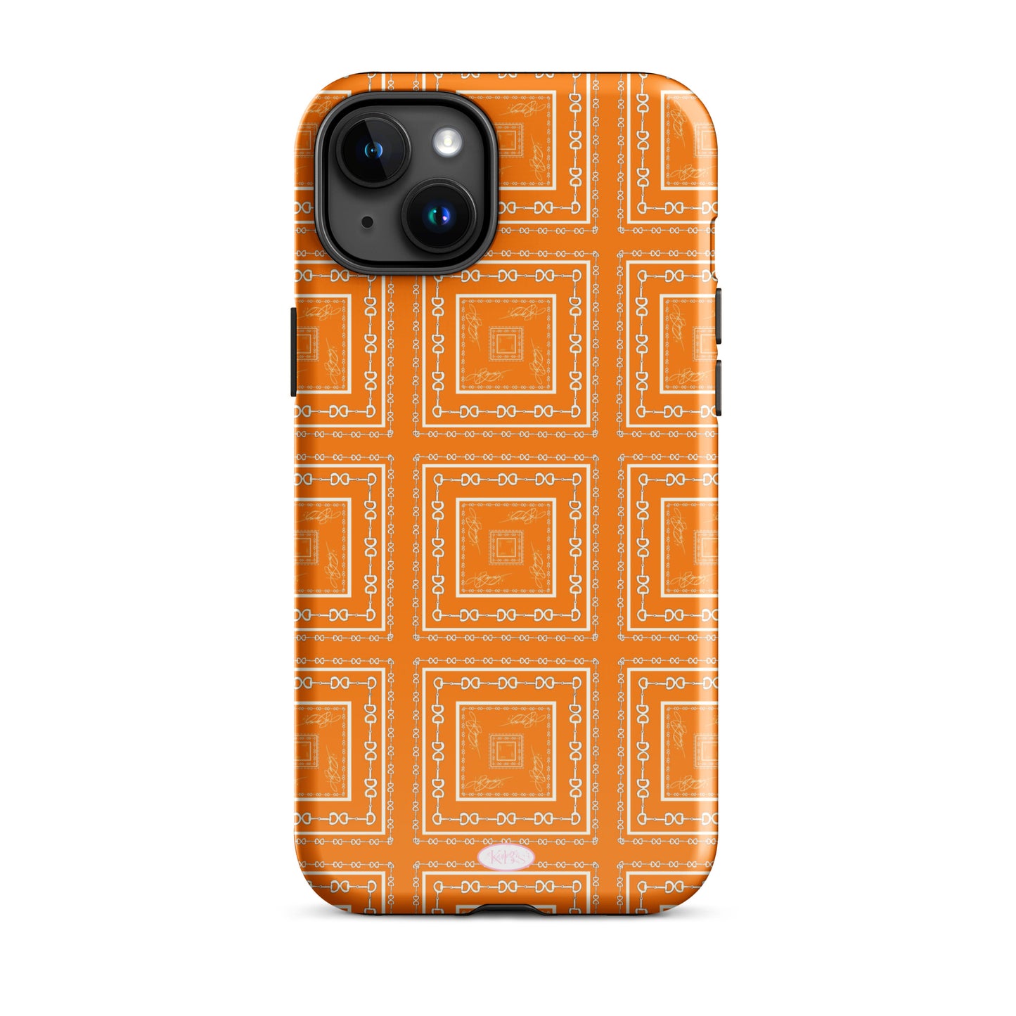 Orange & White Tough Case