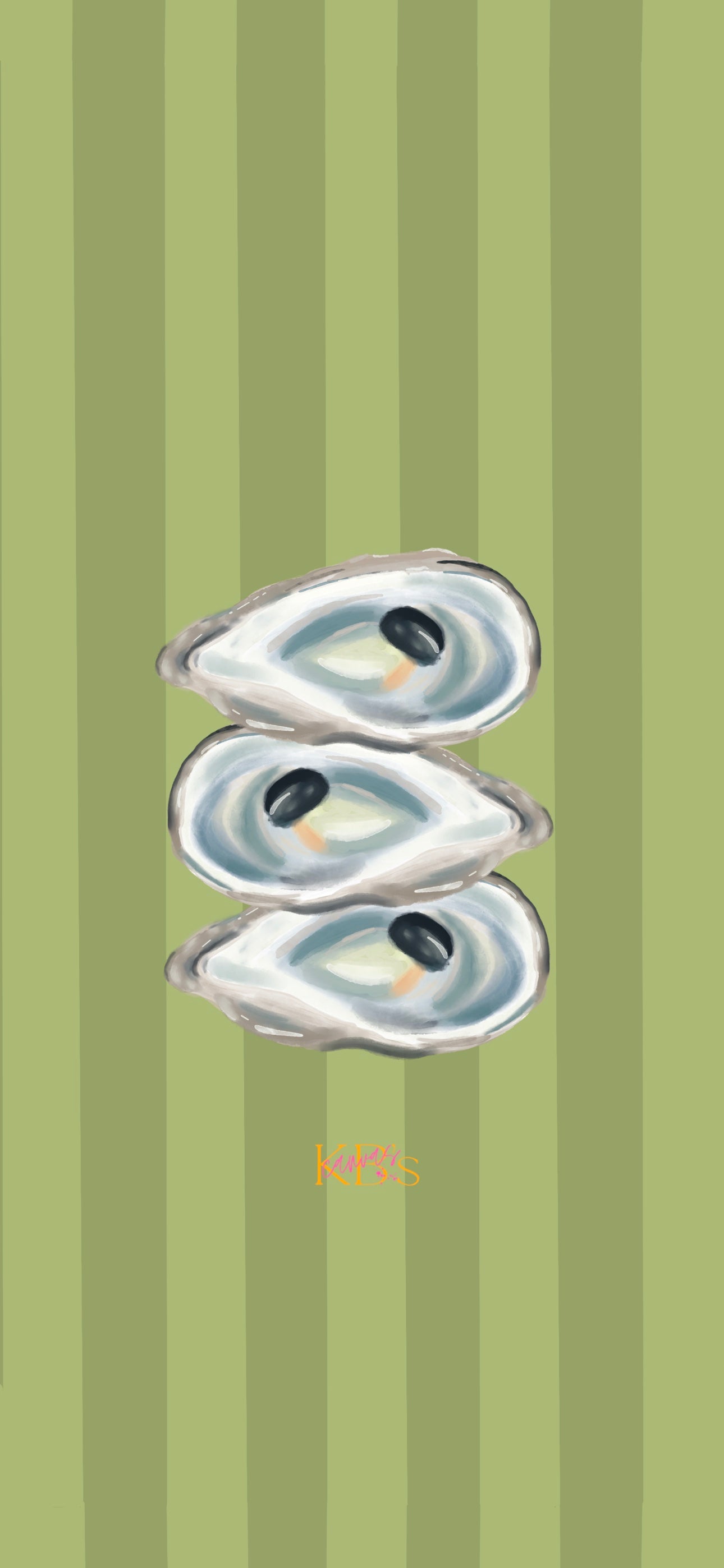 Striped Oyster Wallpaper