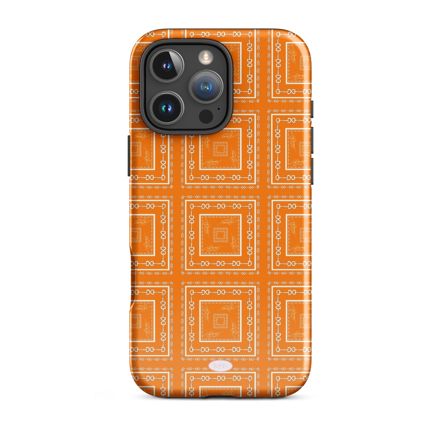 Orange & White Tough Case