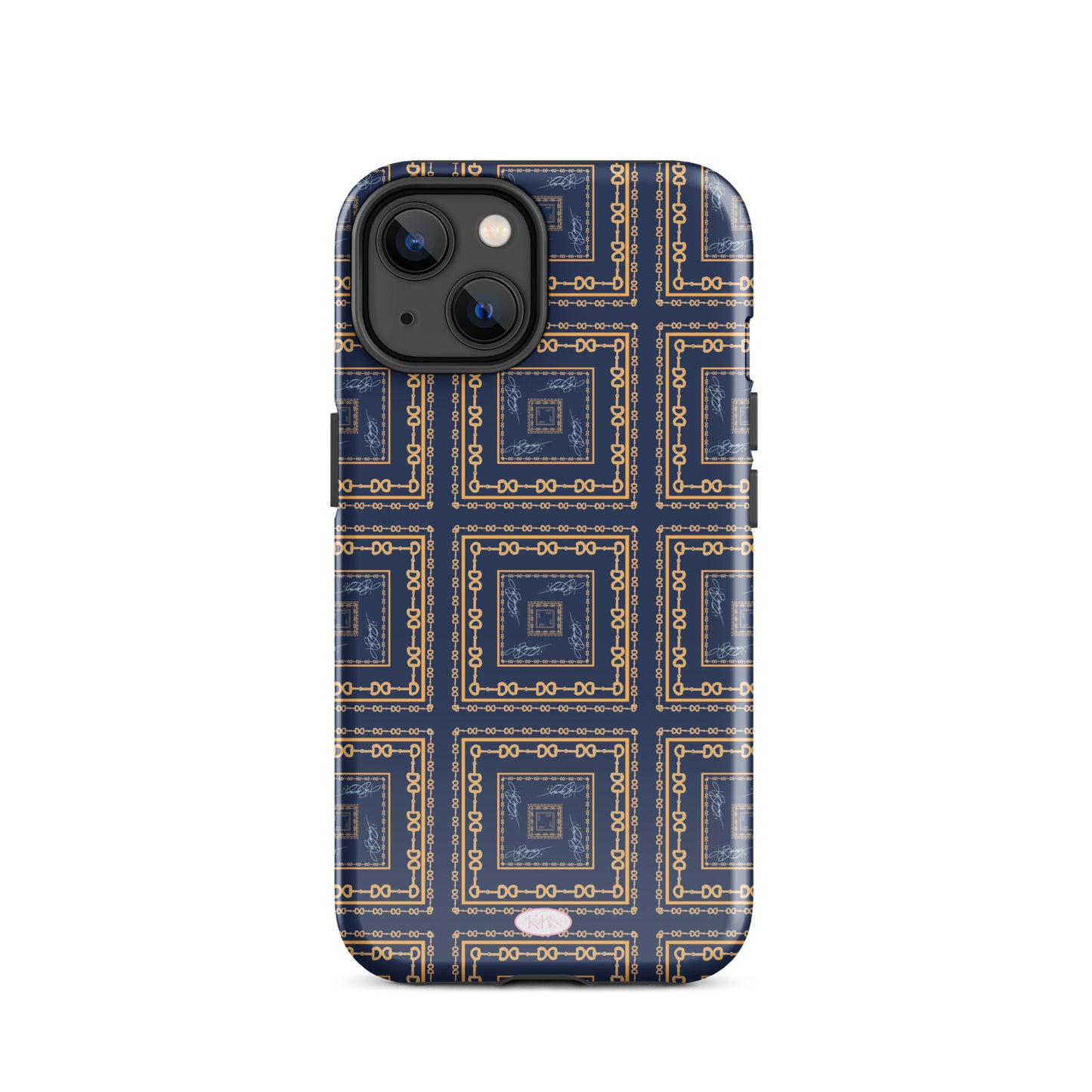 Navy & Gold Horsebit Tough Case