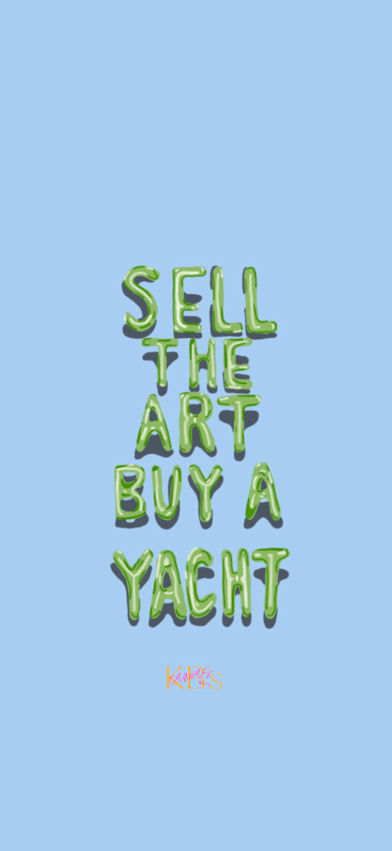 Sell the Art Wallpaper - Blue