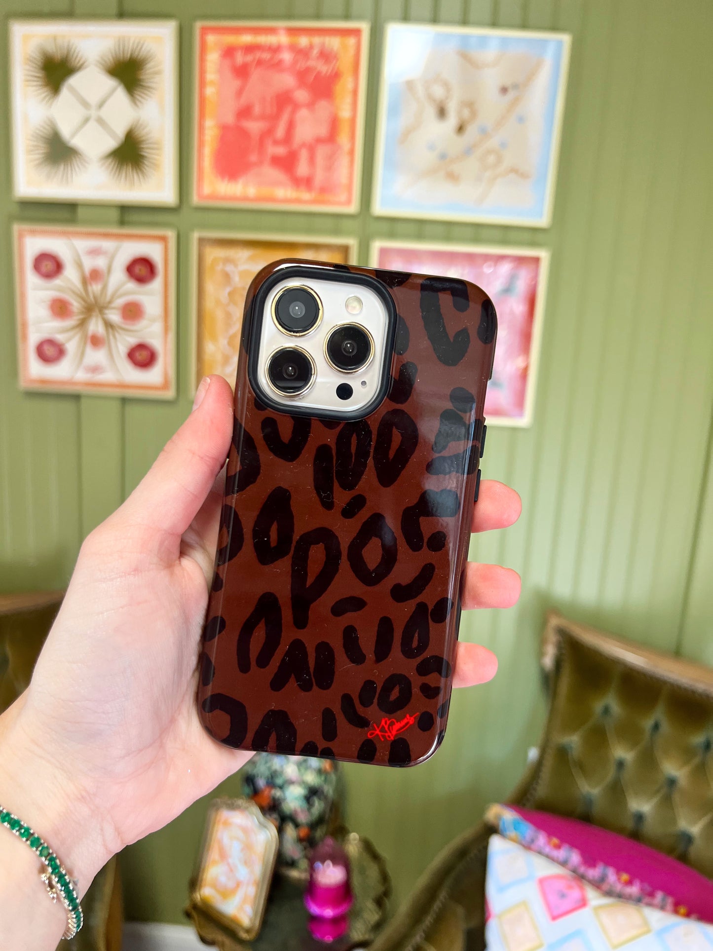 Leopard Print Tough Case- iPhone 13 Pro
