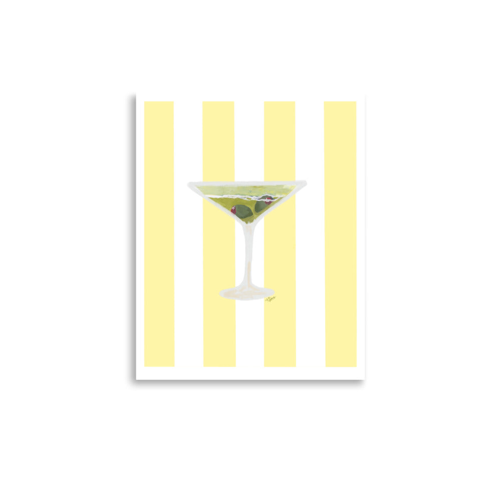 Dirty Martini Striped Print