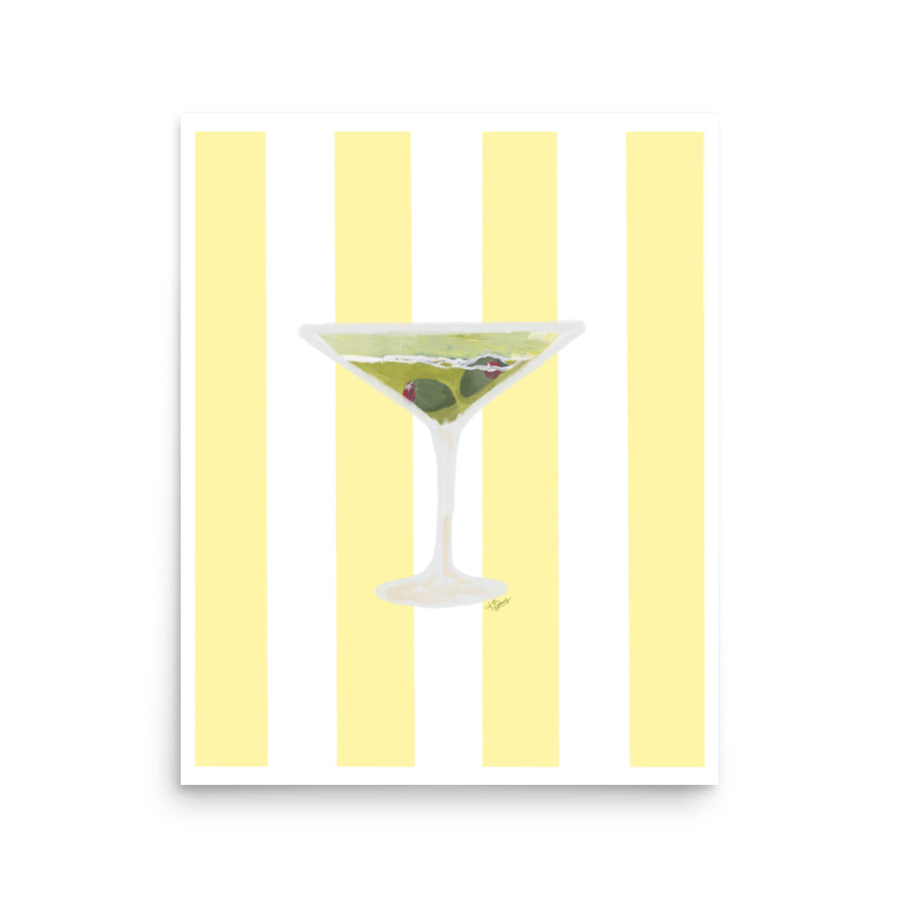 Dirty Martini Striped Print