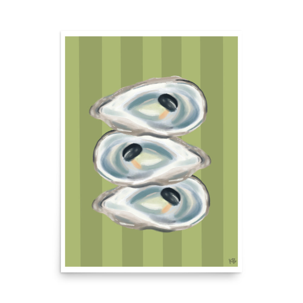 Striped Oyster Print