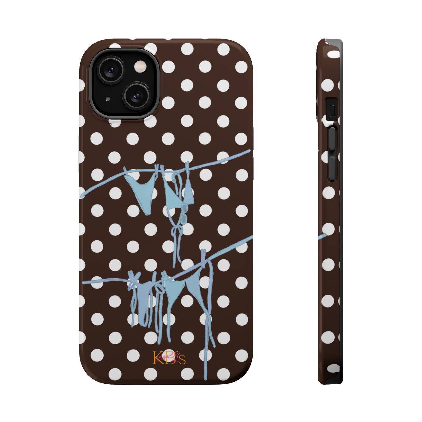 Brown Polka Dot Bikini Mag Safe Case