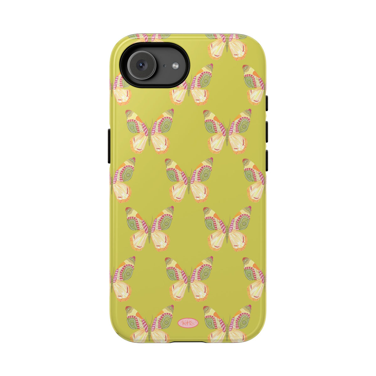 Flutter Pattern Tough Case - Green