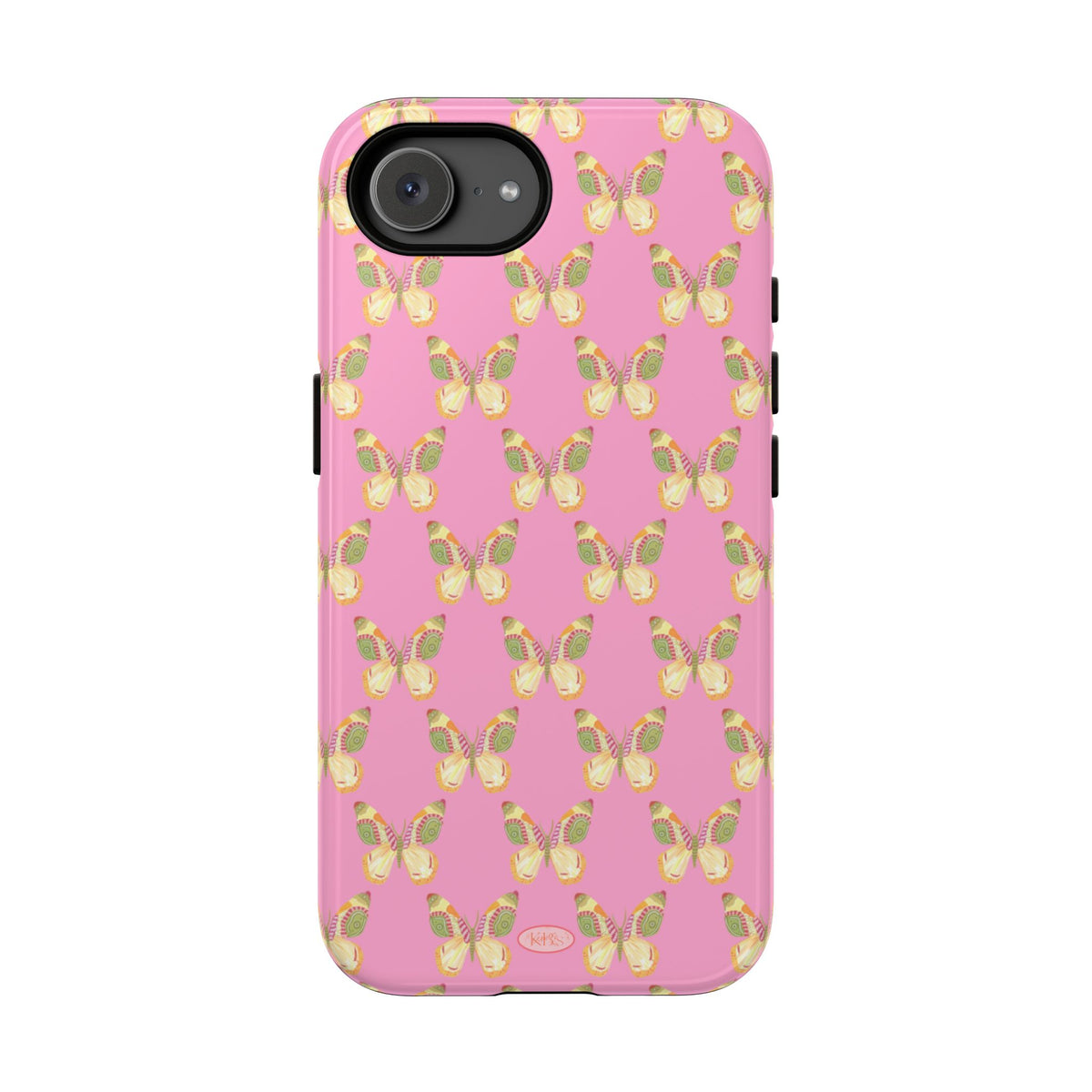 Flutter Pattern Tough Case - Pink