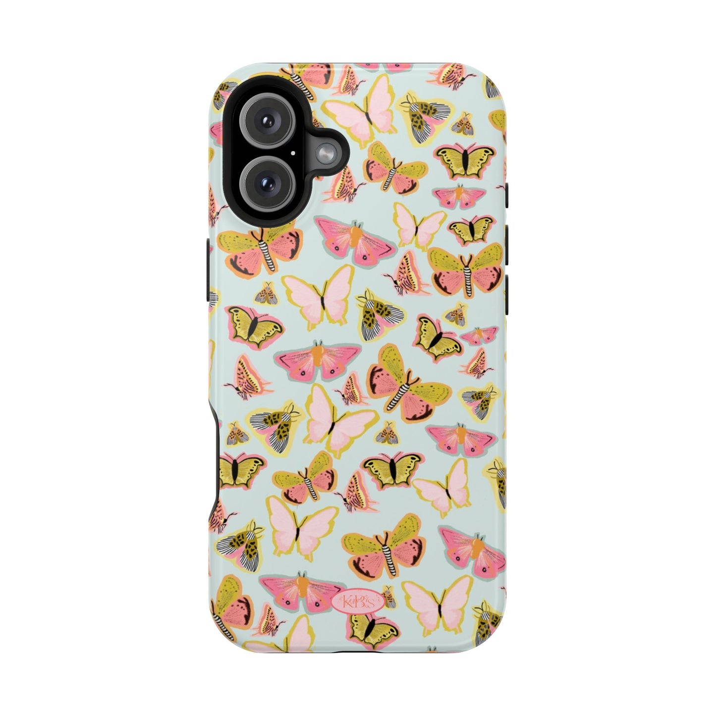 Butterfly Muse Mag Safe Case for iPhone - Blue