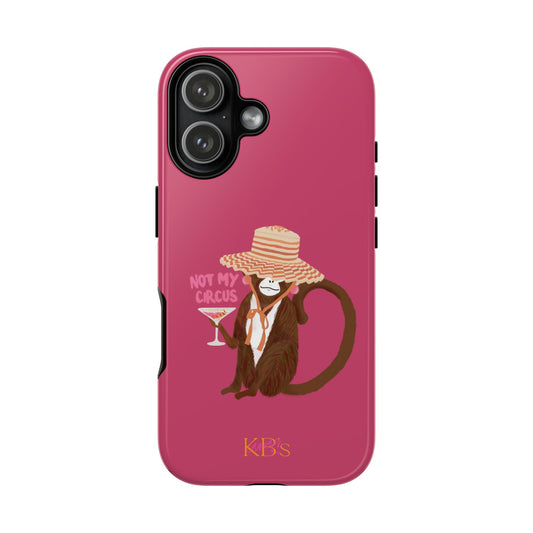Not My Circus Tough Case for iPhone - Pink