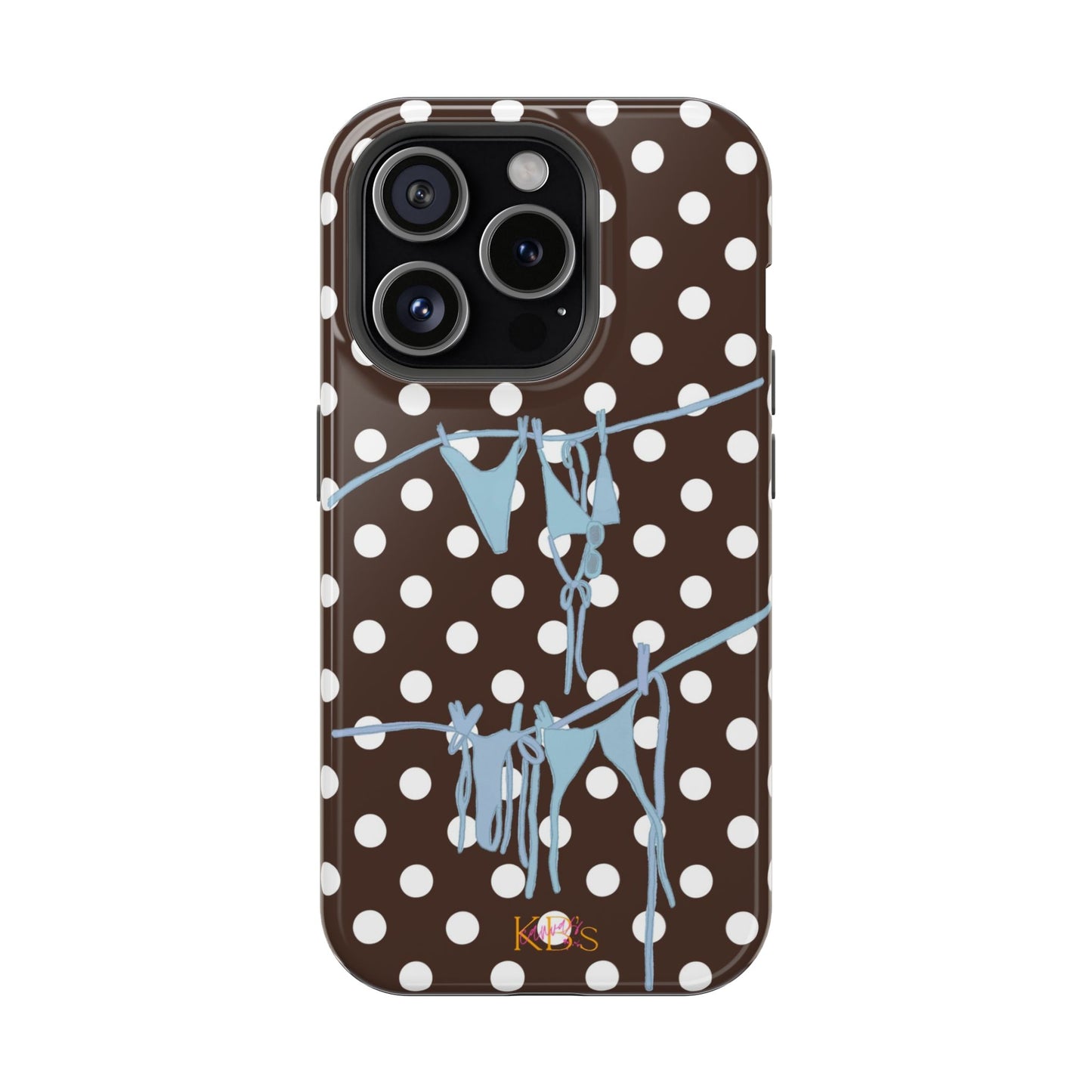 Brown Polka Dot Bikini Mag Safe Case